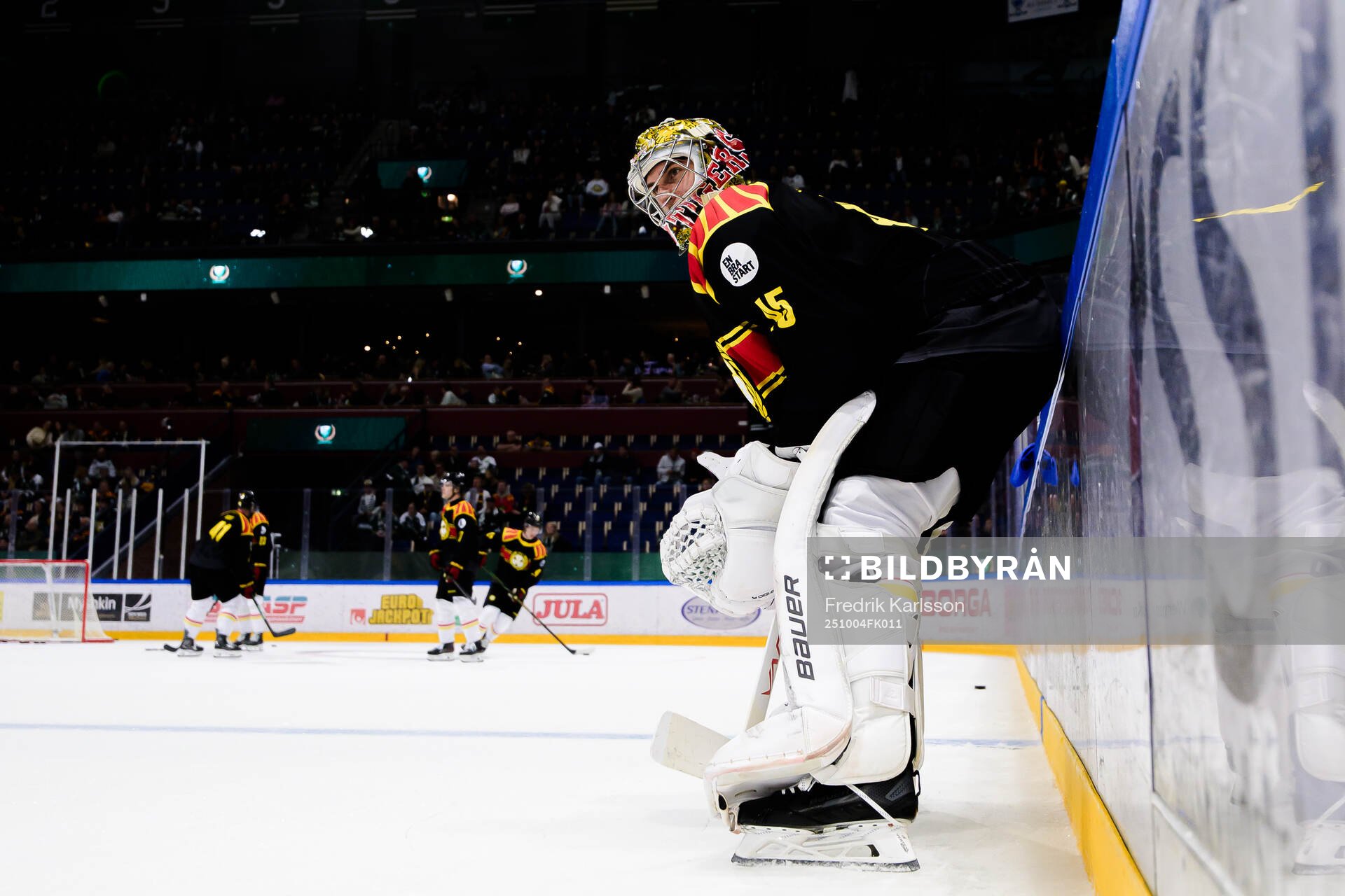 Brynäs målvakt Damian Clara