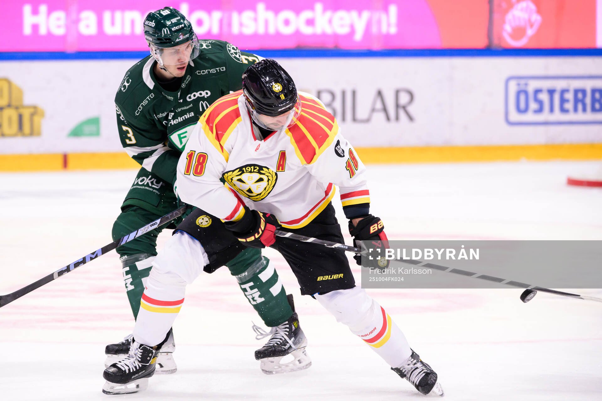 Färjestads Ronald Knot och Brynäs Anton Rödin