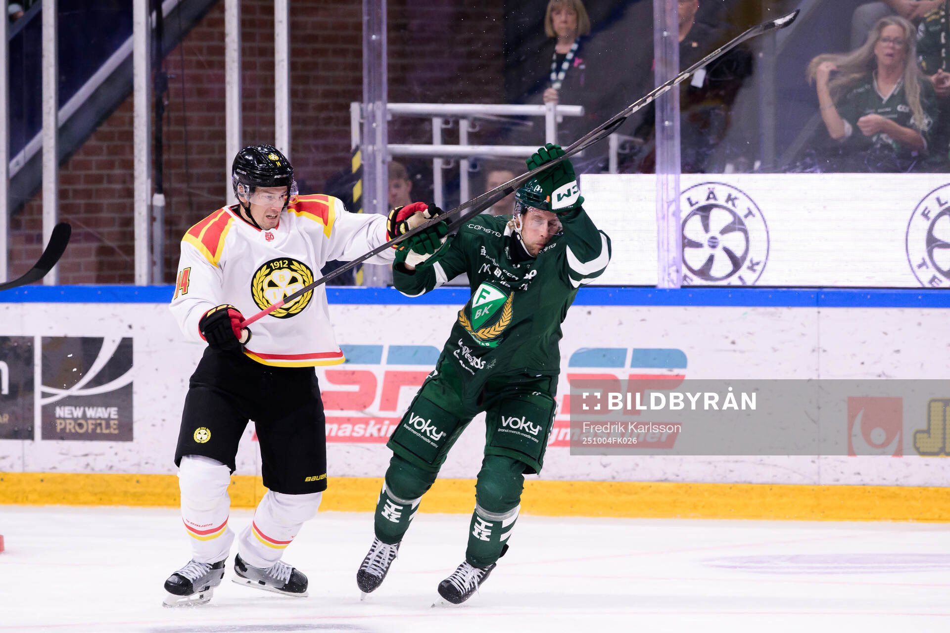 Brynäs Robert Hägg och Färjestads Per Åslund