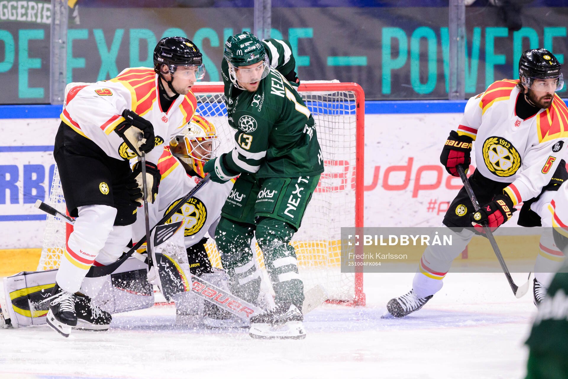 Brynäs Christian Djoos och Färjestads Joel Kellman