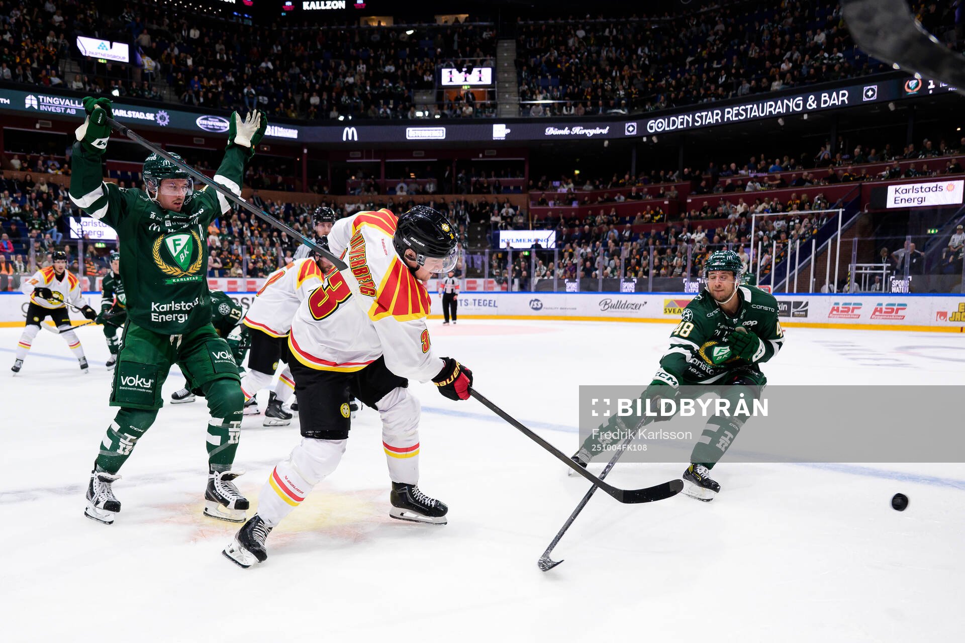 Färjestads Joakim Nygård och Filip Roos