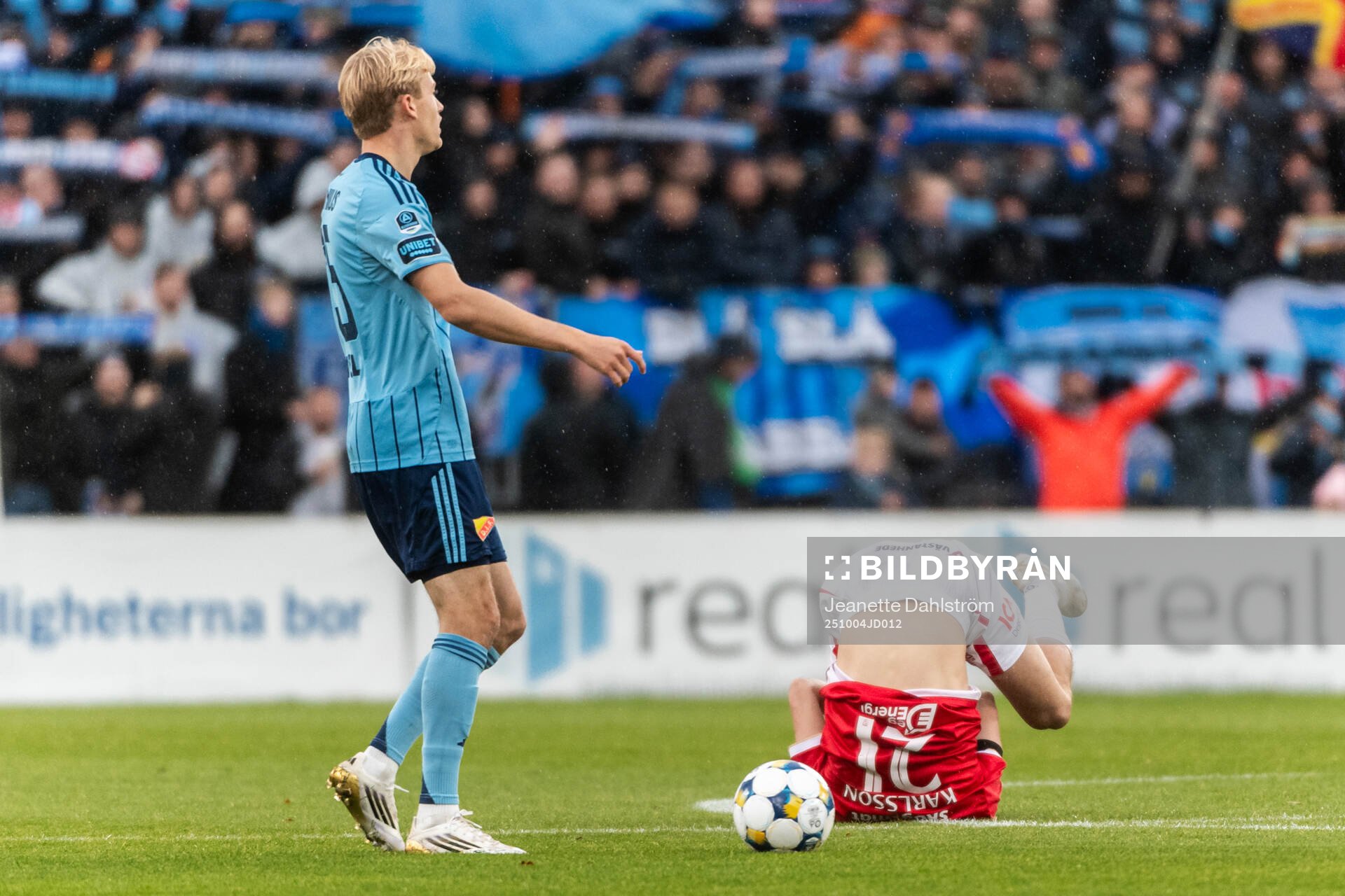 Djurgårdens Oskar Fallenius och Degerfors Kazper Karlsson