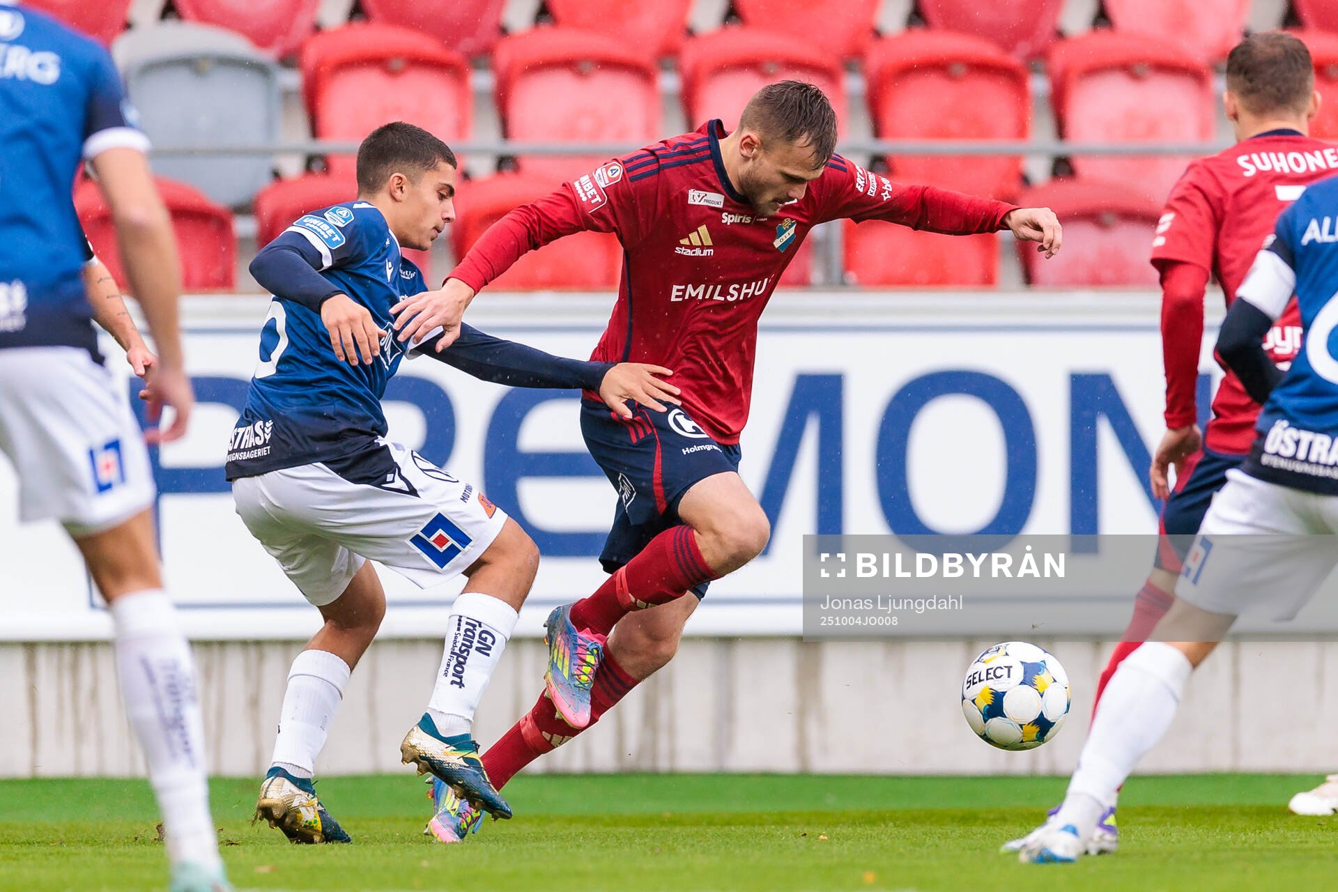 Halmstads Oliver Kapsimalis och Östers Oscar Uddenäs