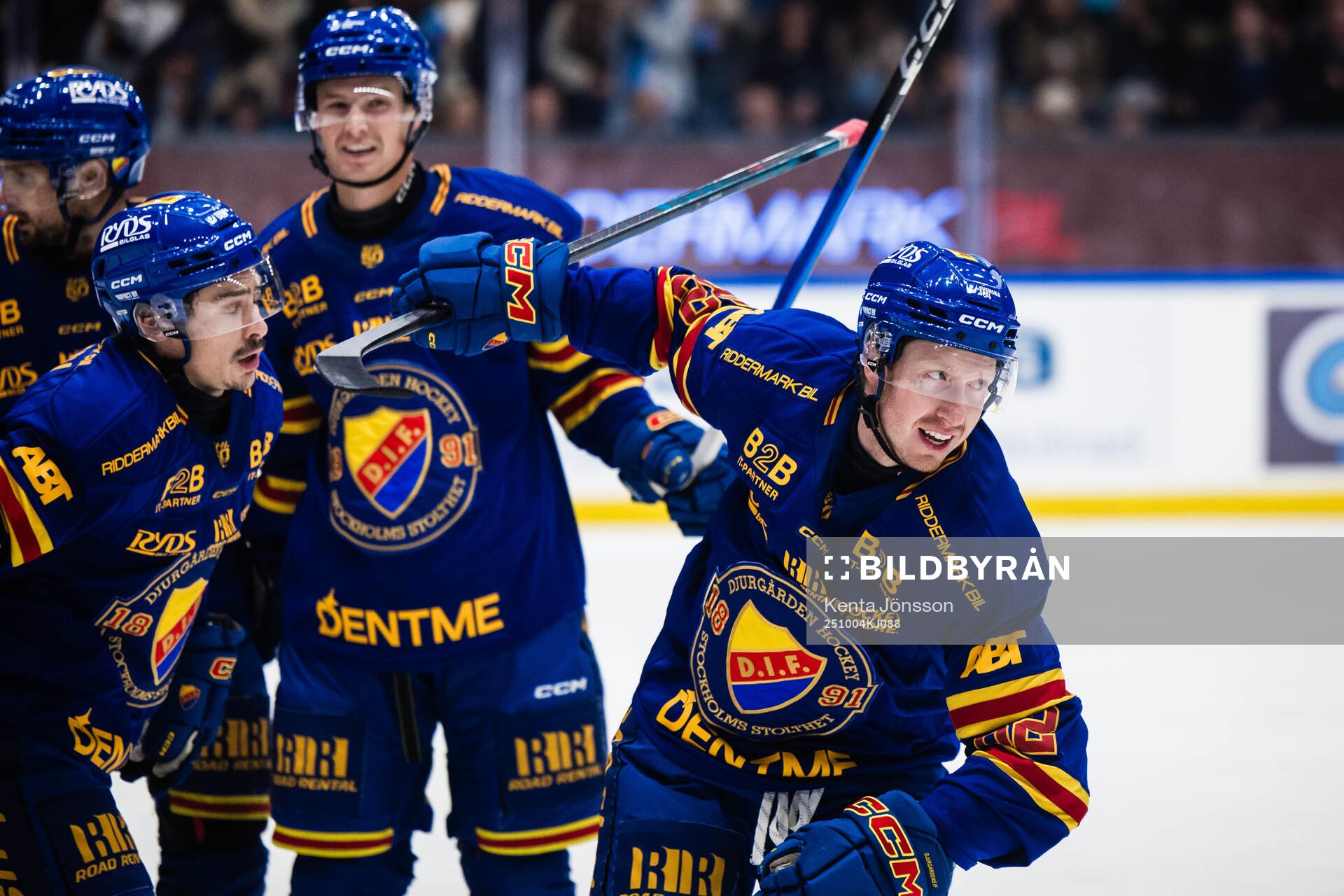 Djurgårdens Colby Sissons jublar