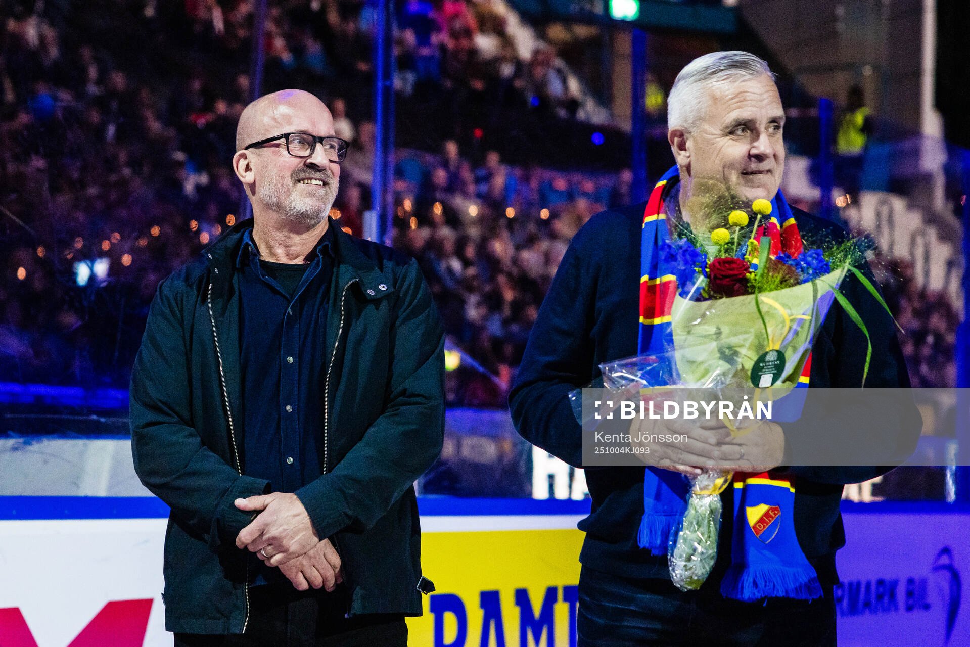 Djurgårdens legendar Jens Öhling (v) hyllas