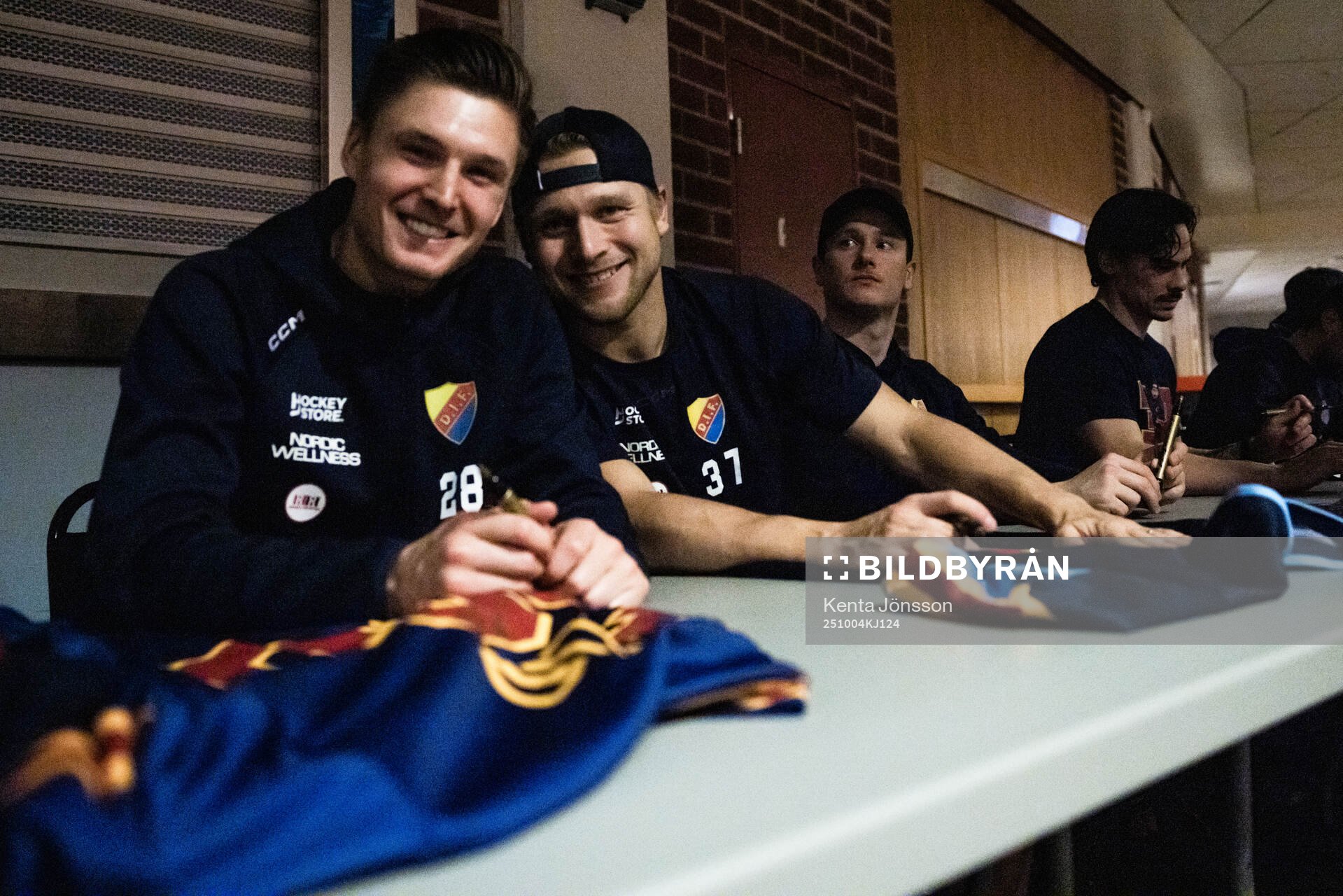 Djurgårdens Gustav Lindström och Jesper Pettersson