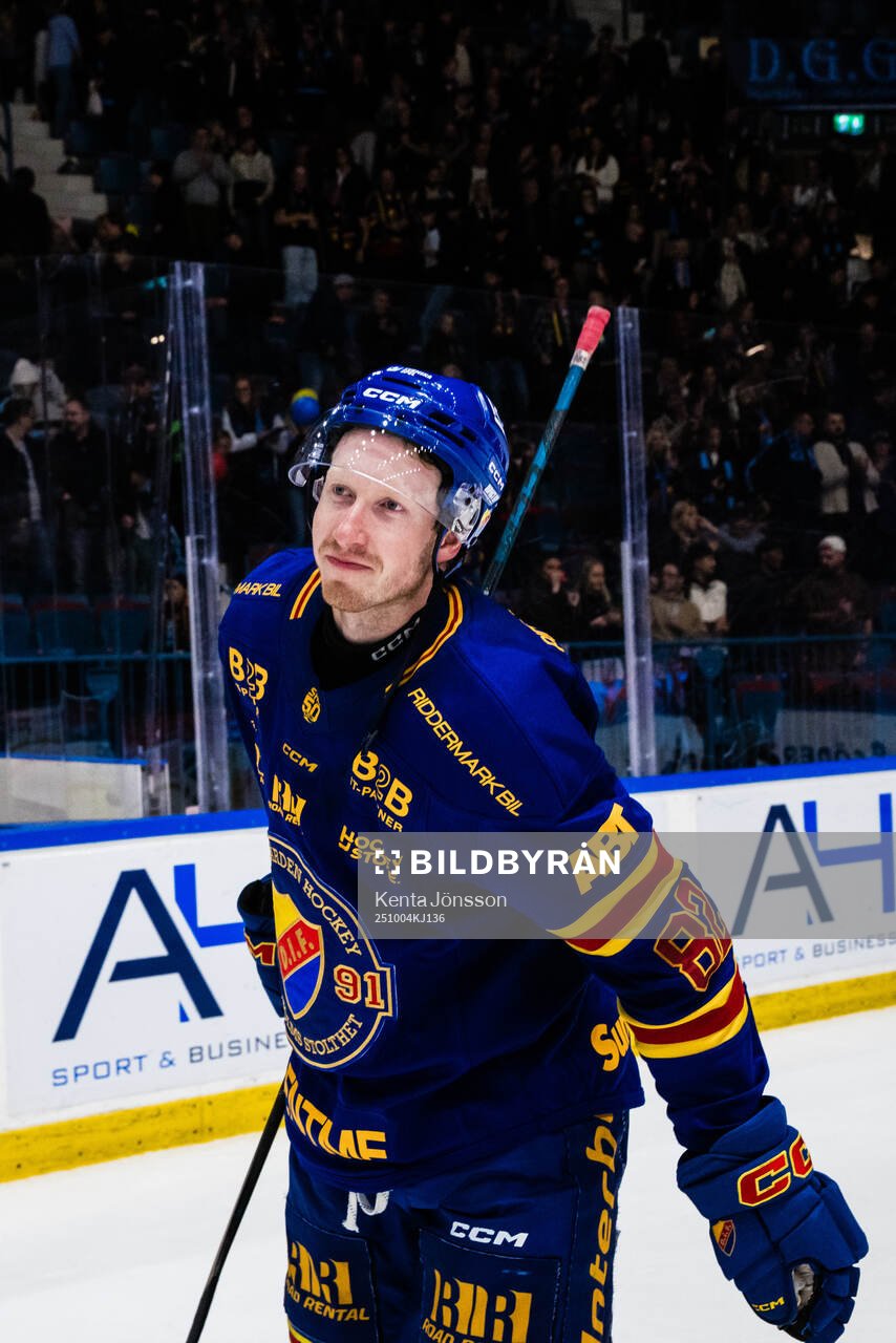 Djurgårdens Colby Sissons jublar