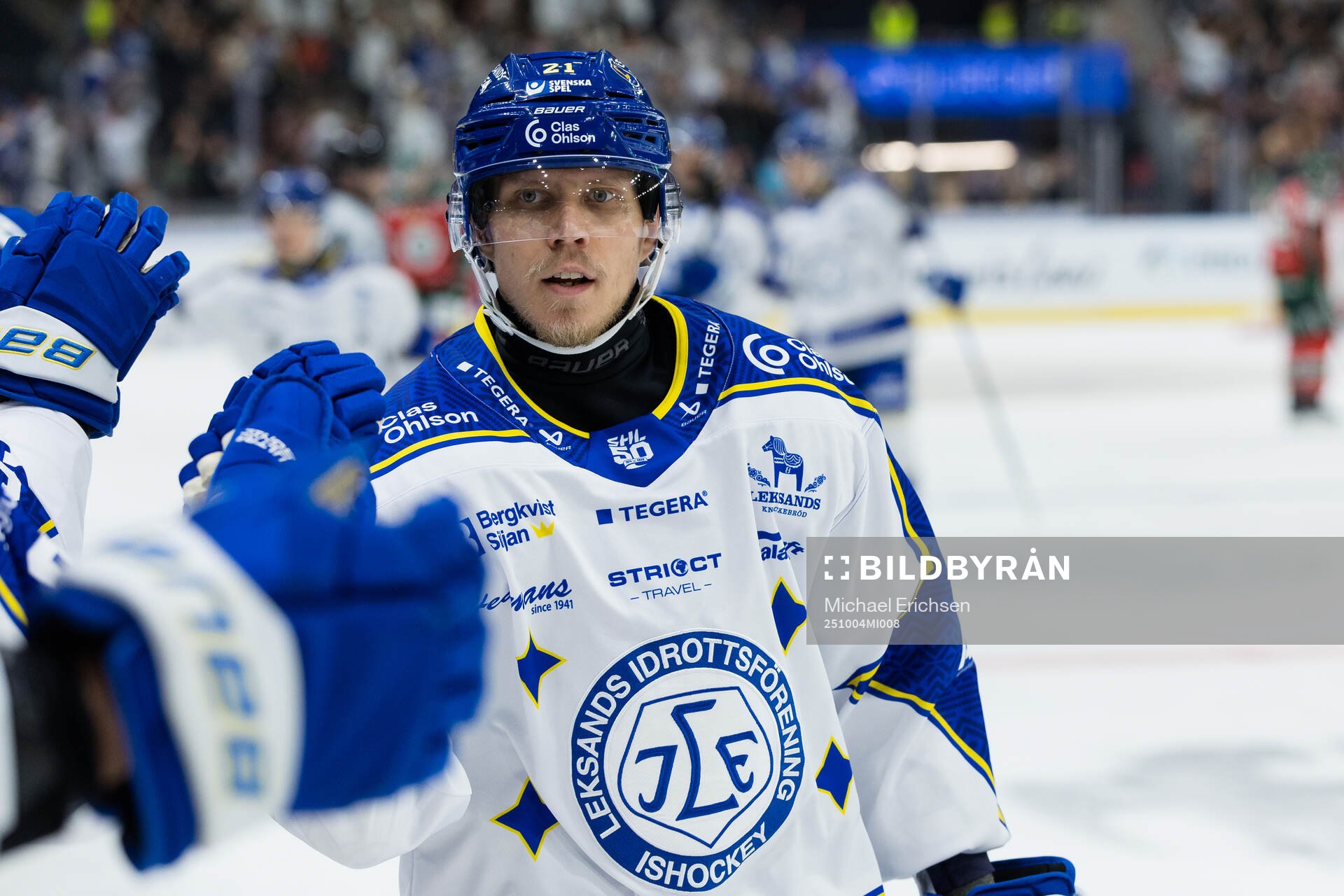 Leksands Joonas Lyytinen jublar