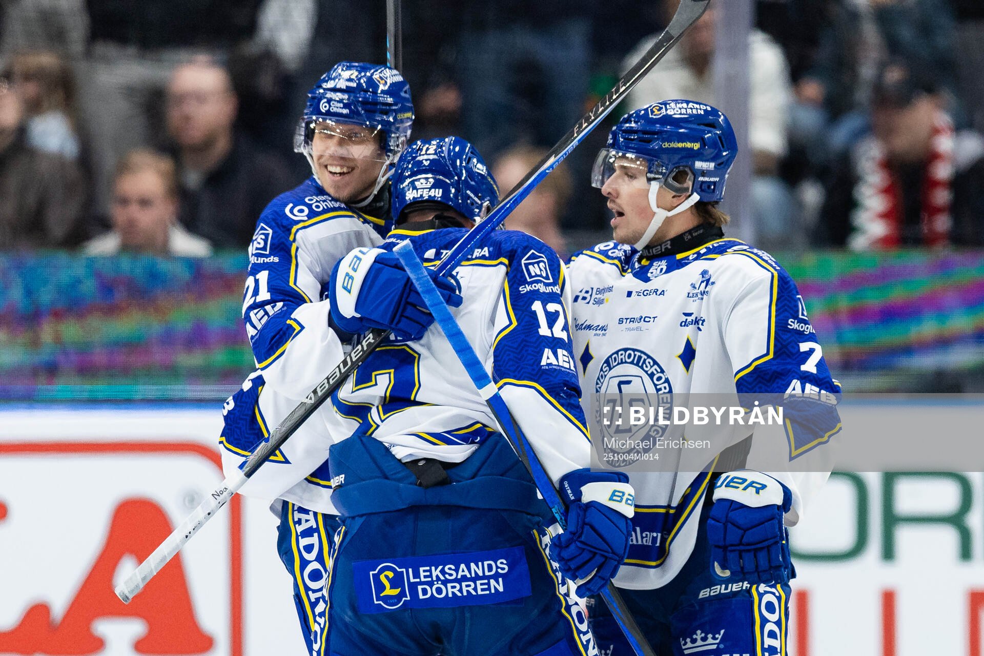 Leksands Joonas Lyytinen jublar