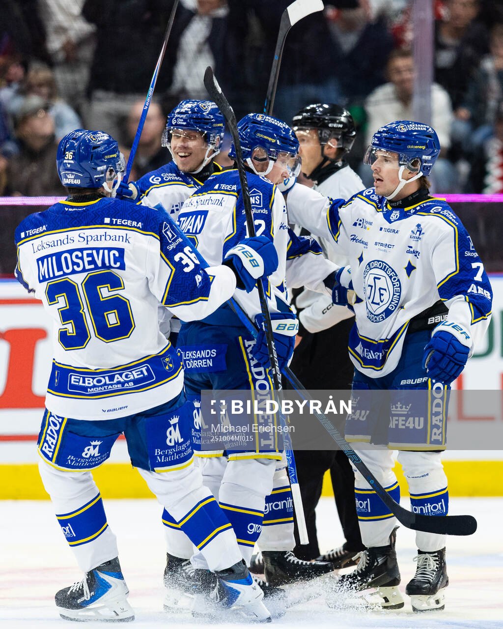 Leksands Joonas Lyytinen jublar