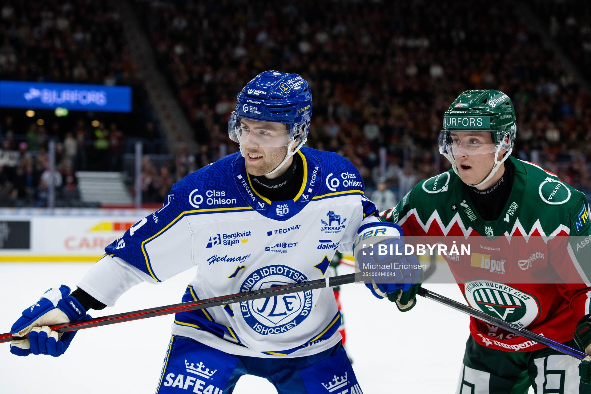 Leksands Wiktor Nilsson och Frölundas Filip Hasa