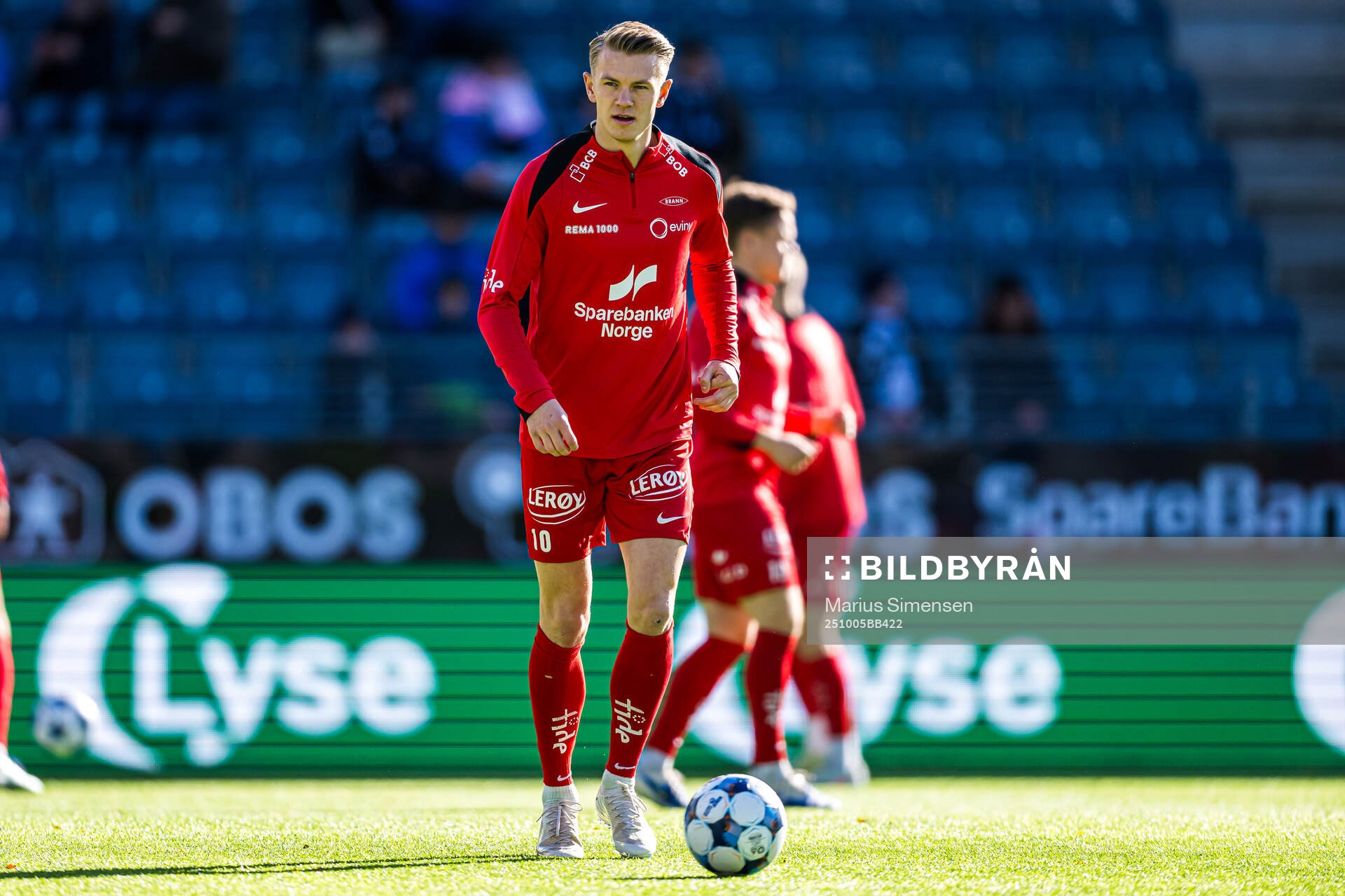 Emil Kornvig of Brann warms up