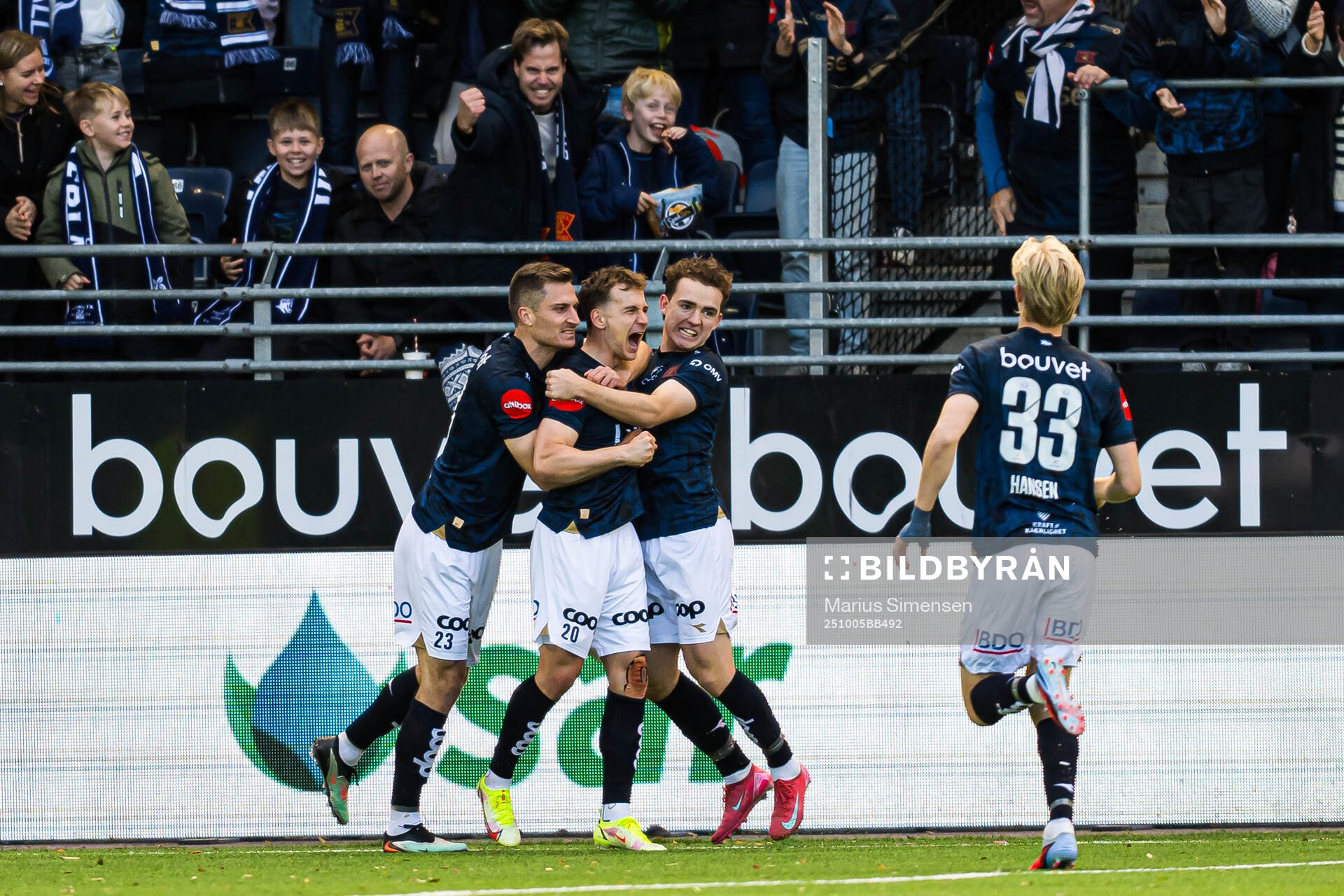 Peter Buch Christiansen of Viking celebrates