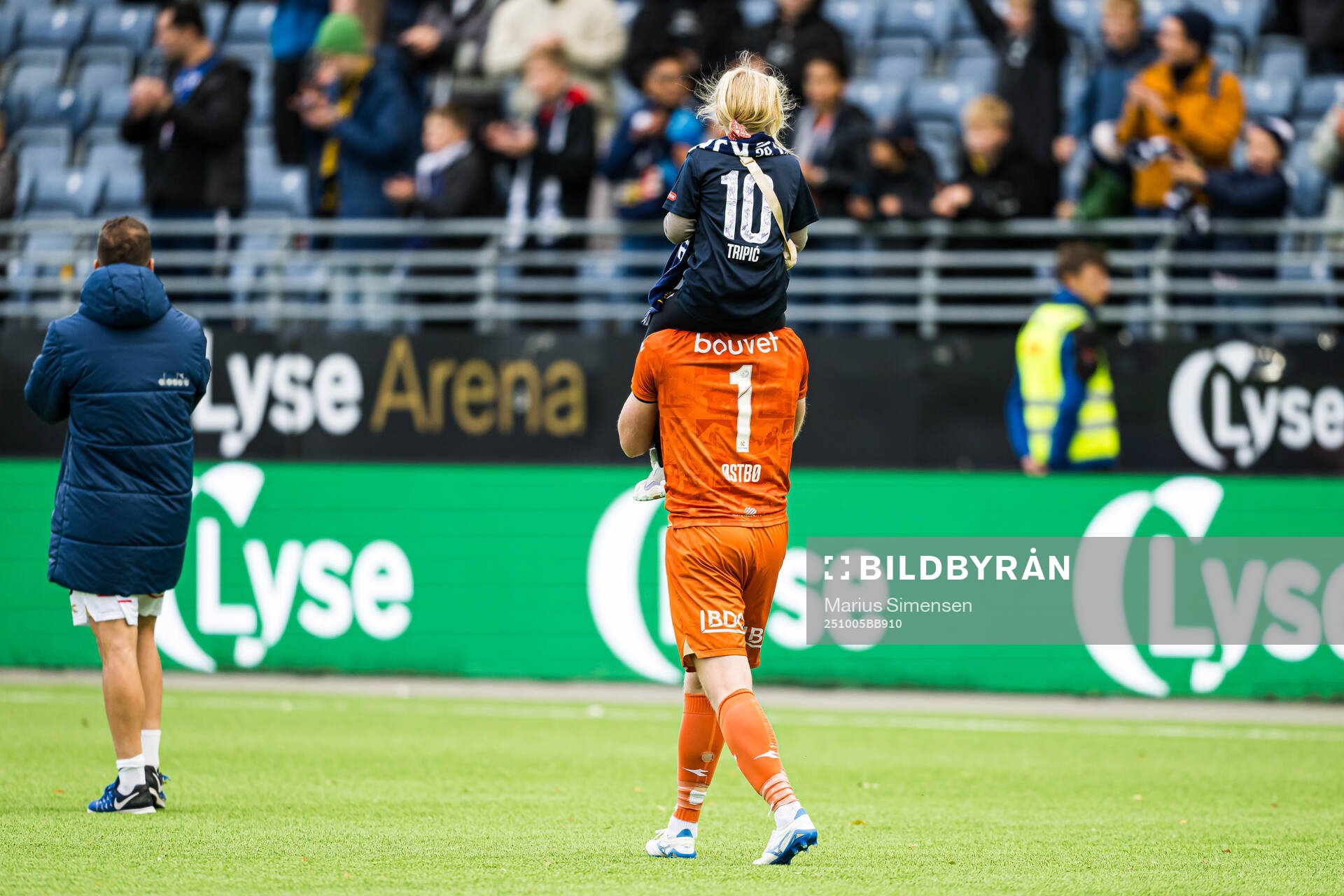 Goalkeeper Arild Østbø of Viking celebrates