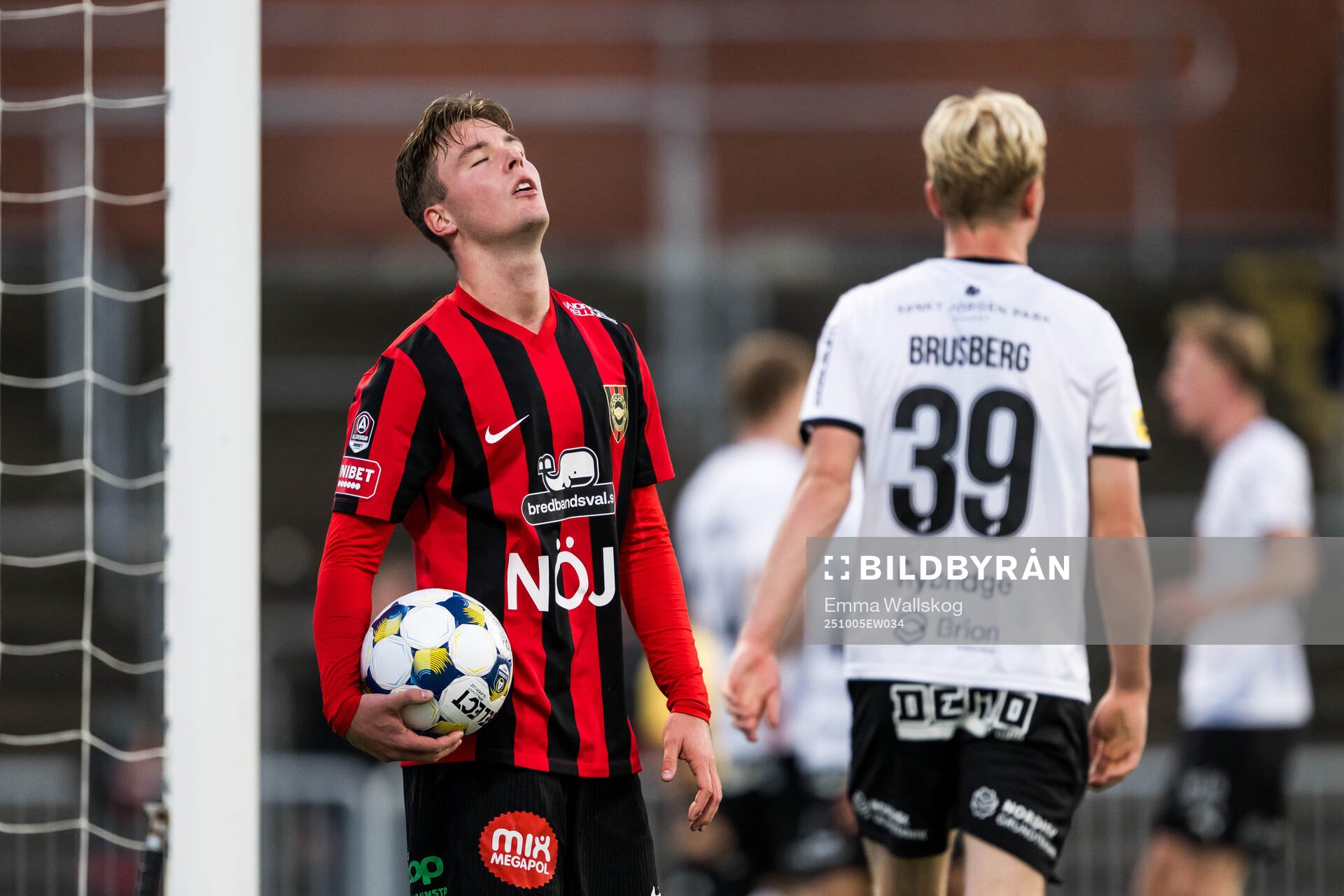 Brommapojkarnas Kaare Brøckner Barslund deppar