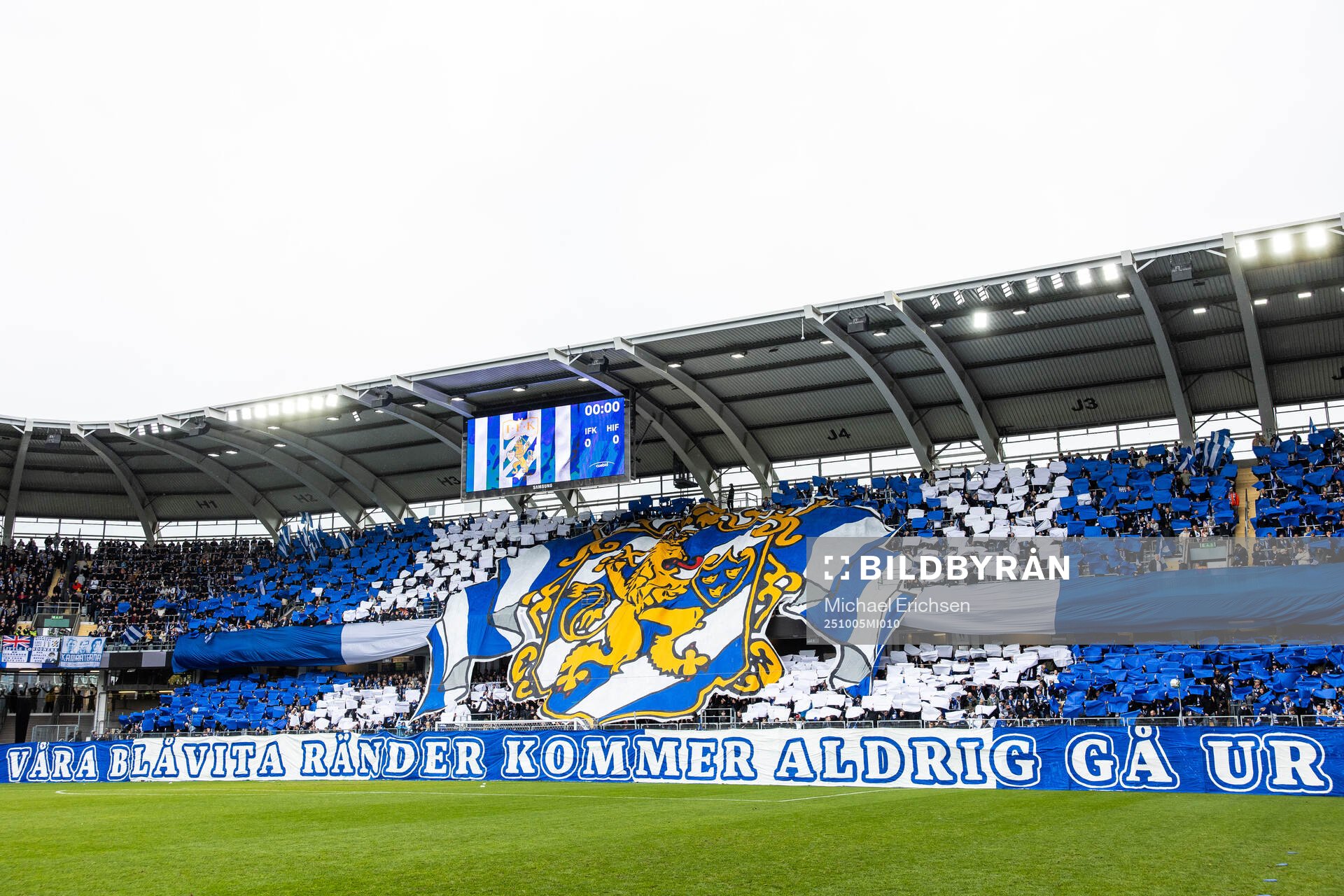 IFK Göteborgs supportrar med ett tifo