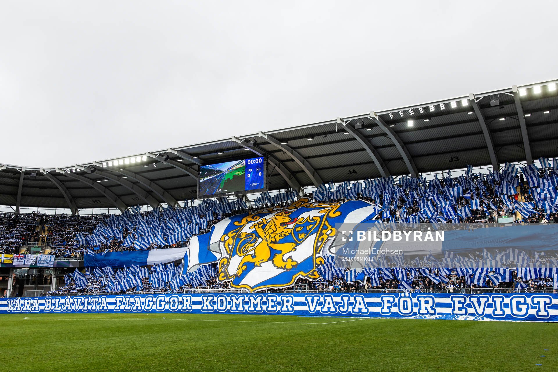 IFK Göteborgs supportrar med ett tifo