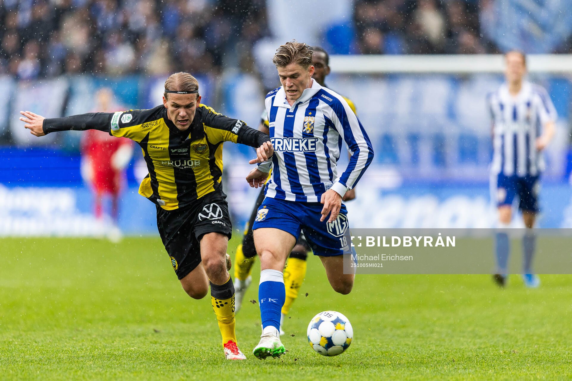 Hammarbys Markus Karlsson och IFK Göteborgs Felix Eriksson