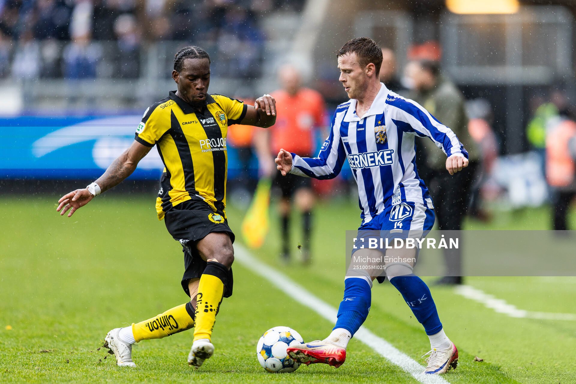 Hammarbys Okeke Obilor Denzel och IFK Göteborgs Tobias