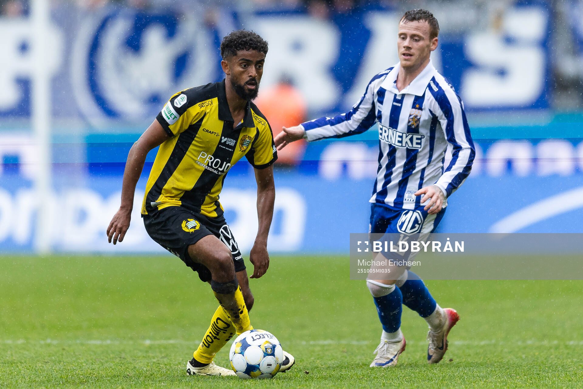 Hammarbys Tesfaldet Tekie och IFK Göteborgs Tobias Heintz