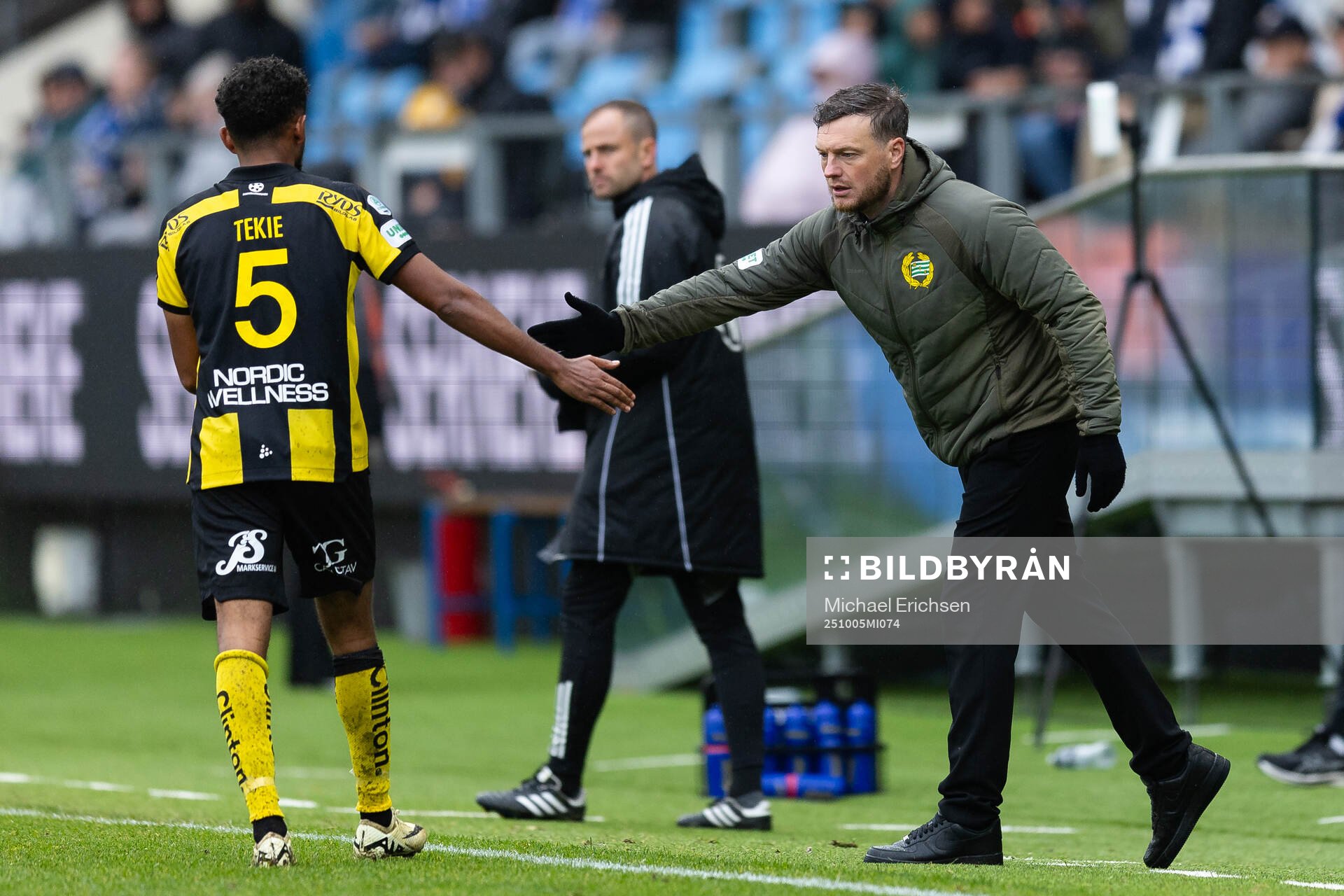 Hammarbys Tesfaldet Tekie och tränare Kim Hellberg