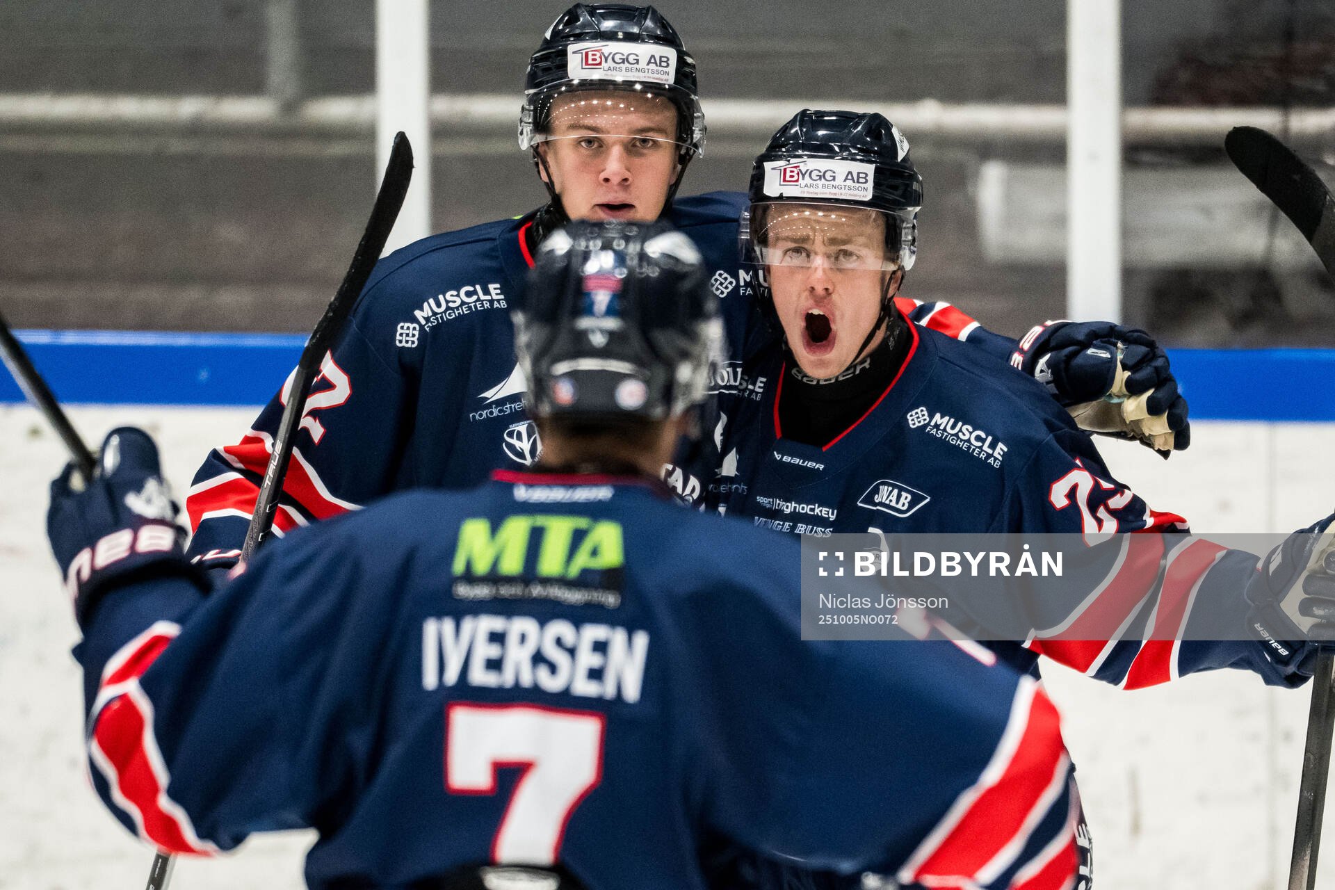 Halmstads Anton Berglund jublar