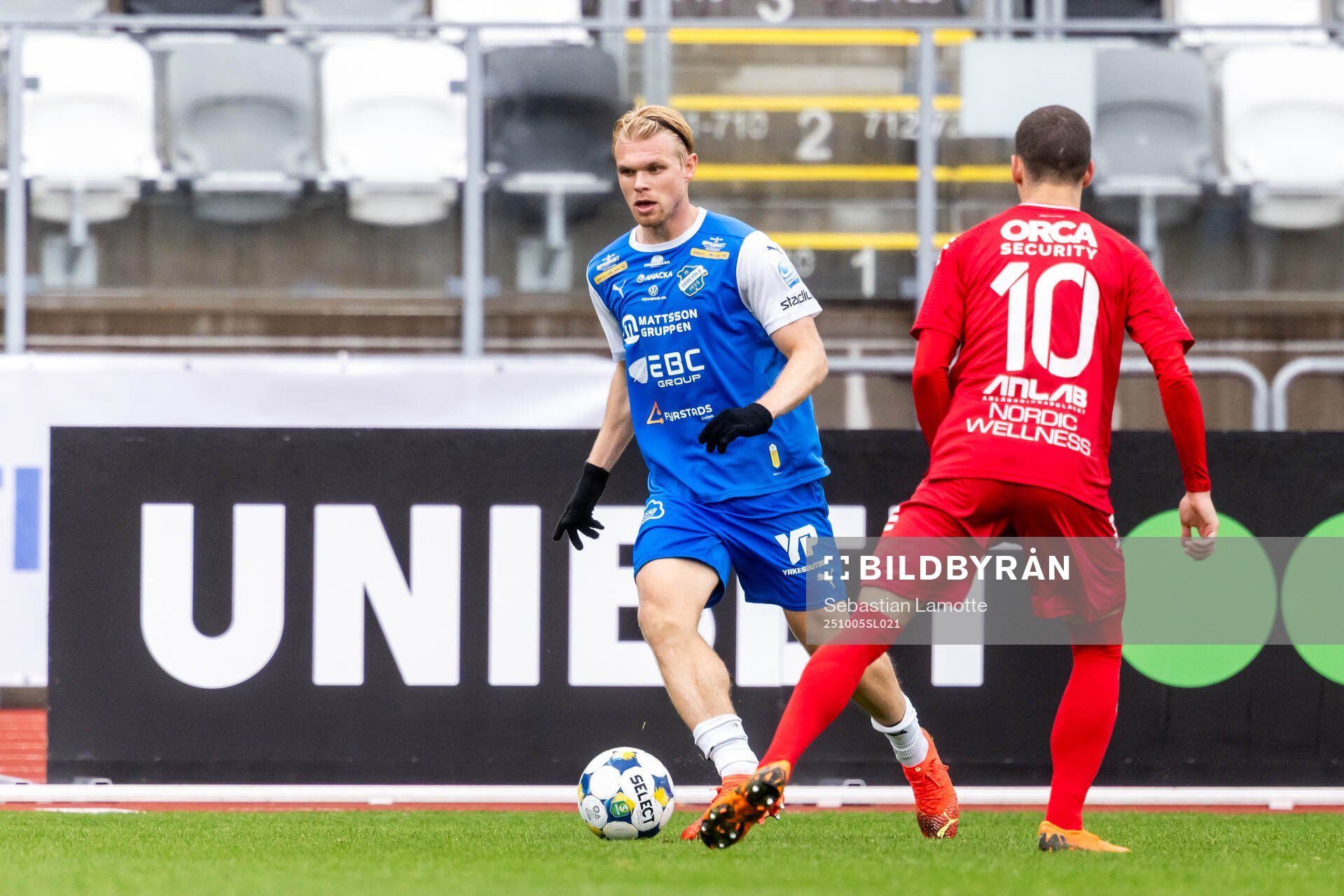 Oddevolds Linus Tornblad och Utsiktens Arian Kabashi