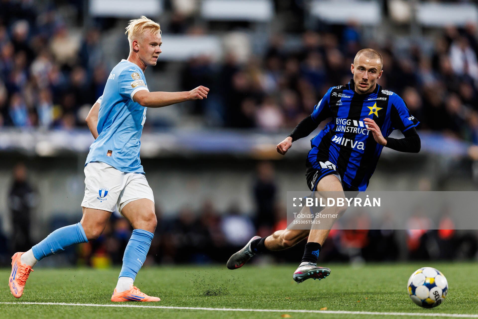 Malmö FFs Otto Rosengren och Sirius Melker Heier