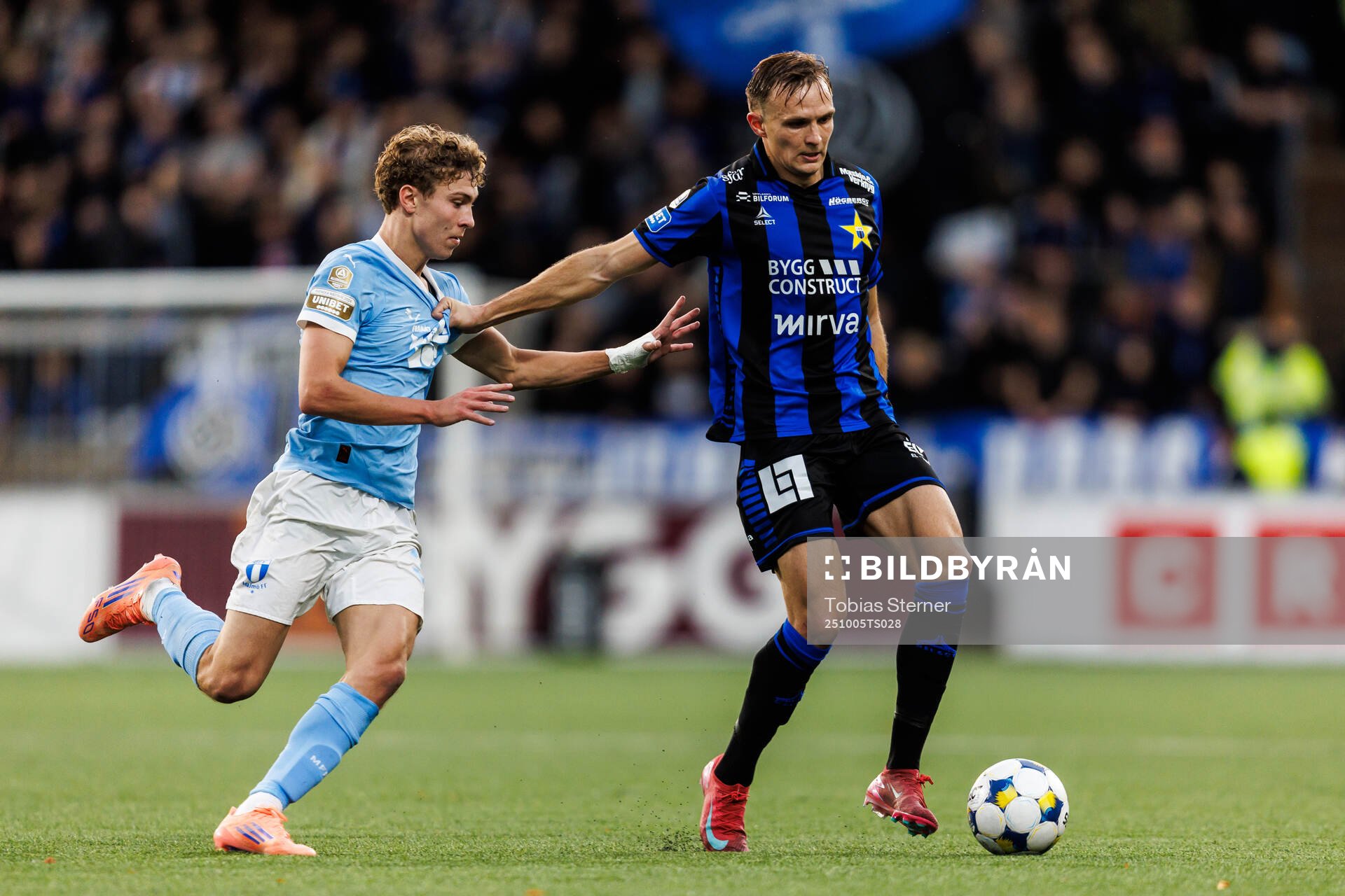 Malmö FFs Hugo Bolin och Sirius Oscar Krusnell