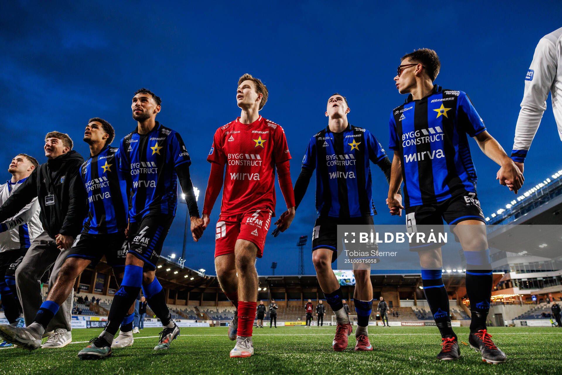 Sirius Joakim Persson, målvakt David Celic, Robbie Ure och