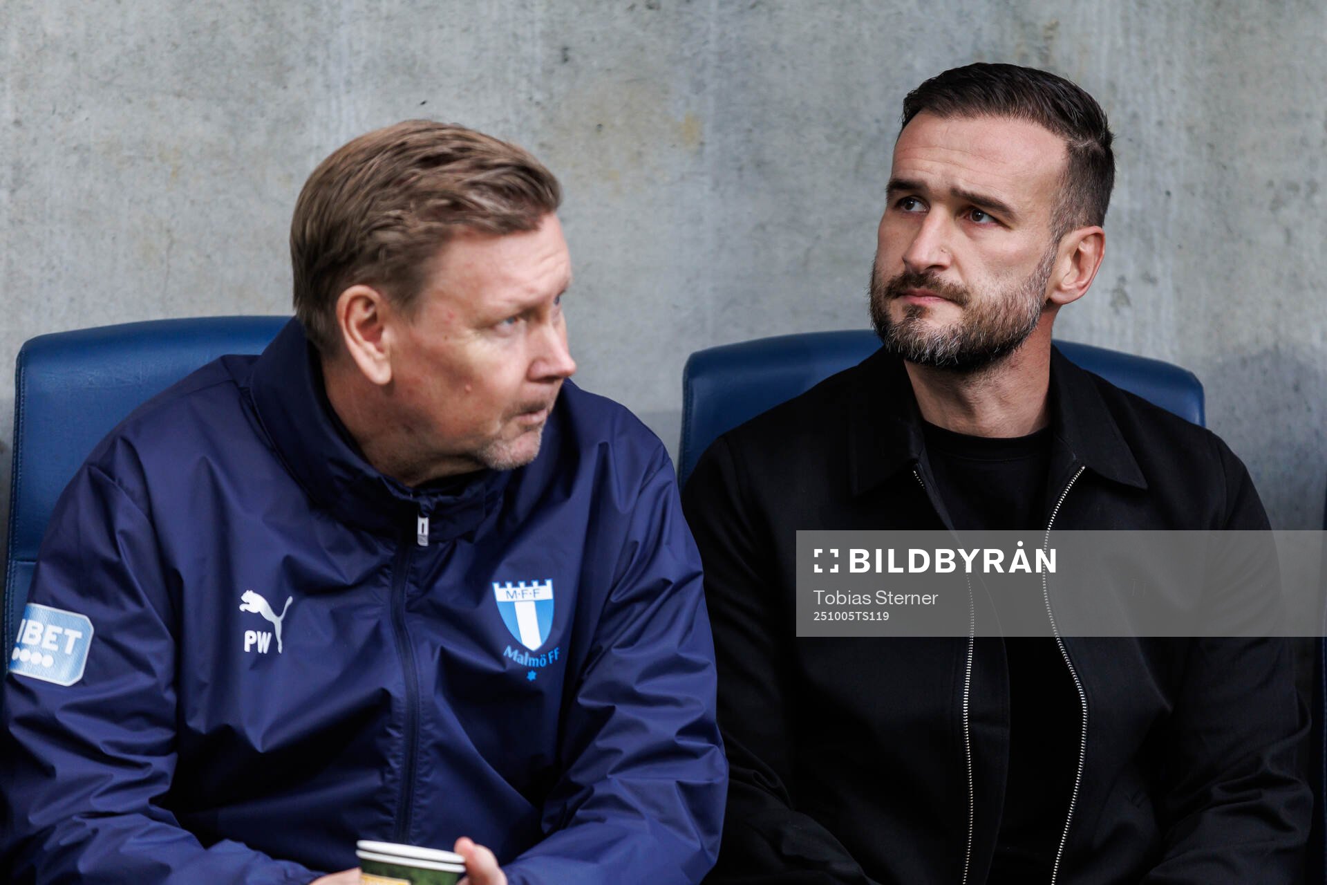 Malmö FFs assisterande tränare Peter Wettergren och