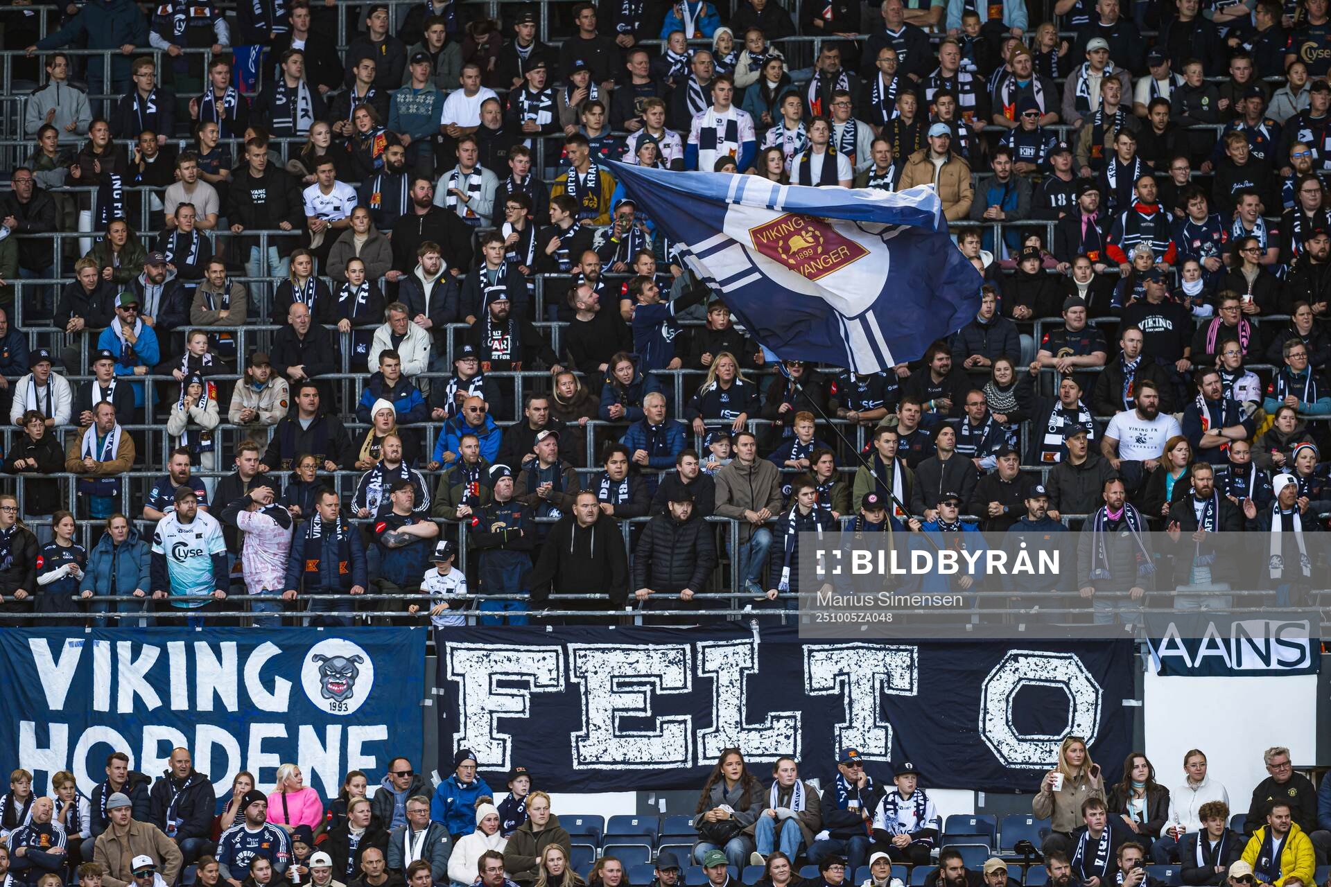 Spectators in the stands