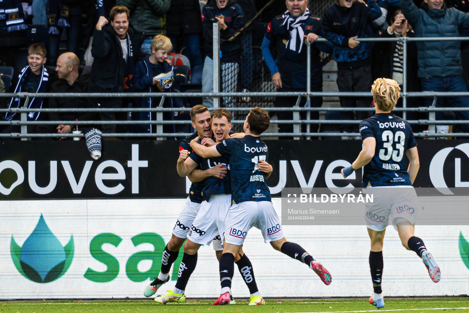 Peter Buch Christiansen of Viking celebrates