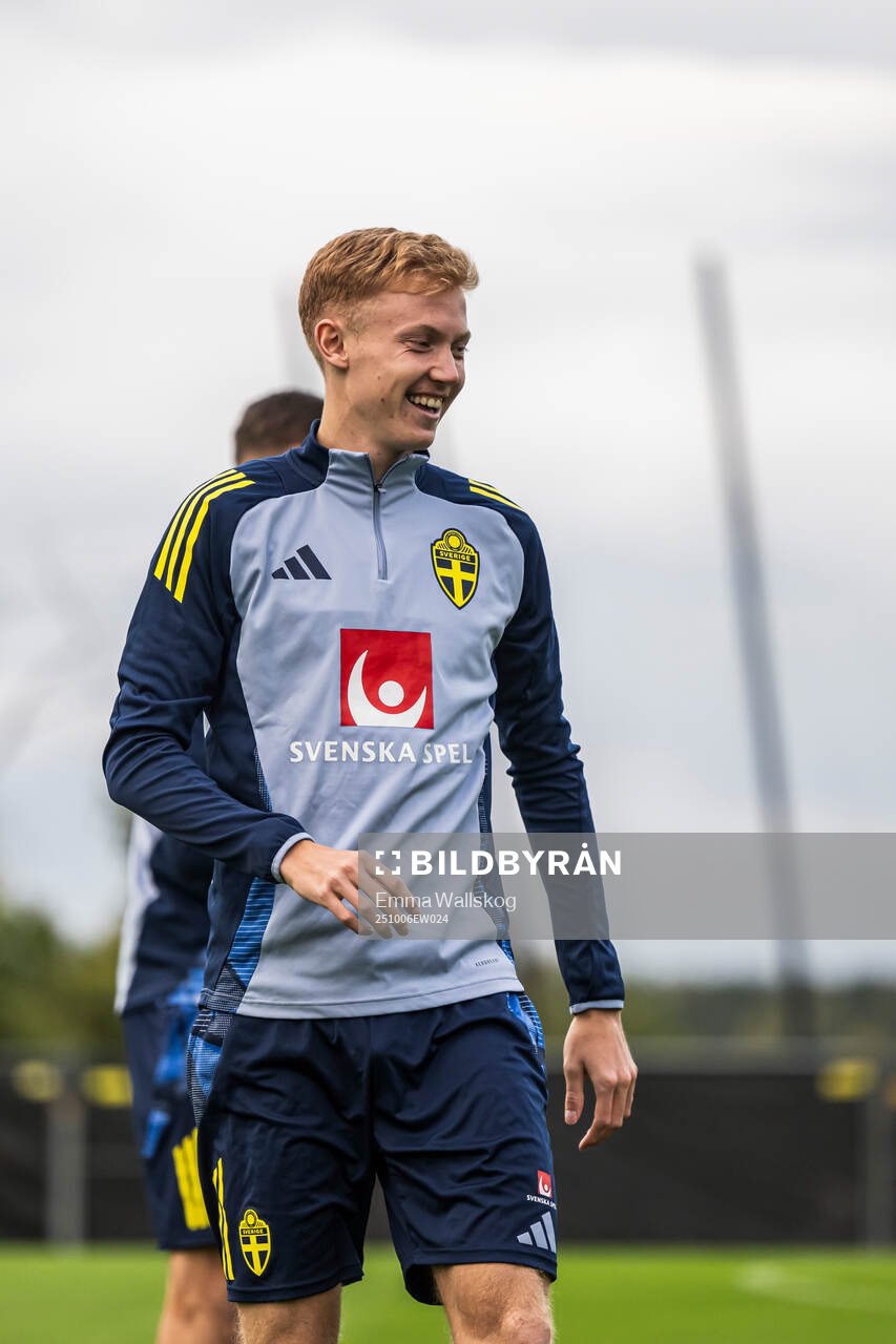 Hugo Larsson of the Swedish national football team