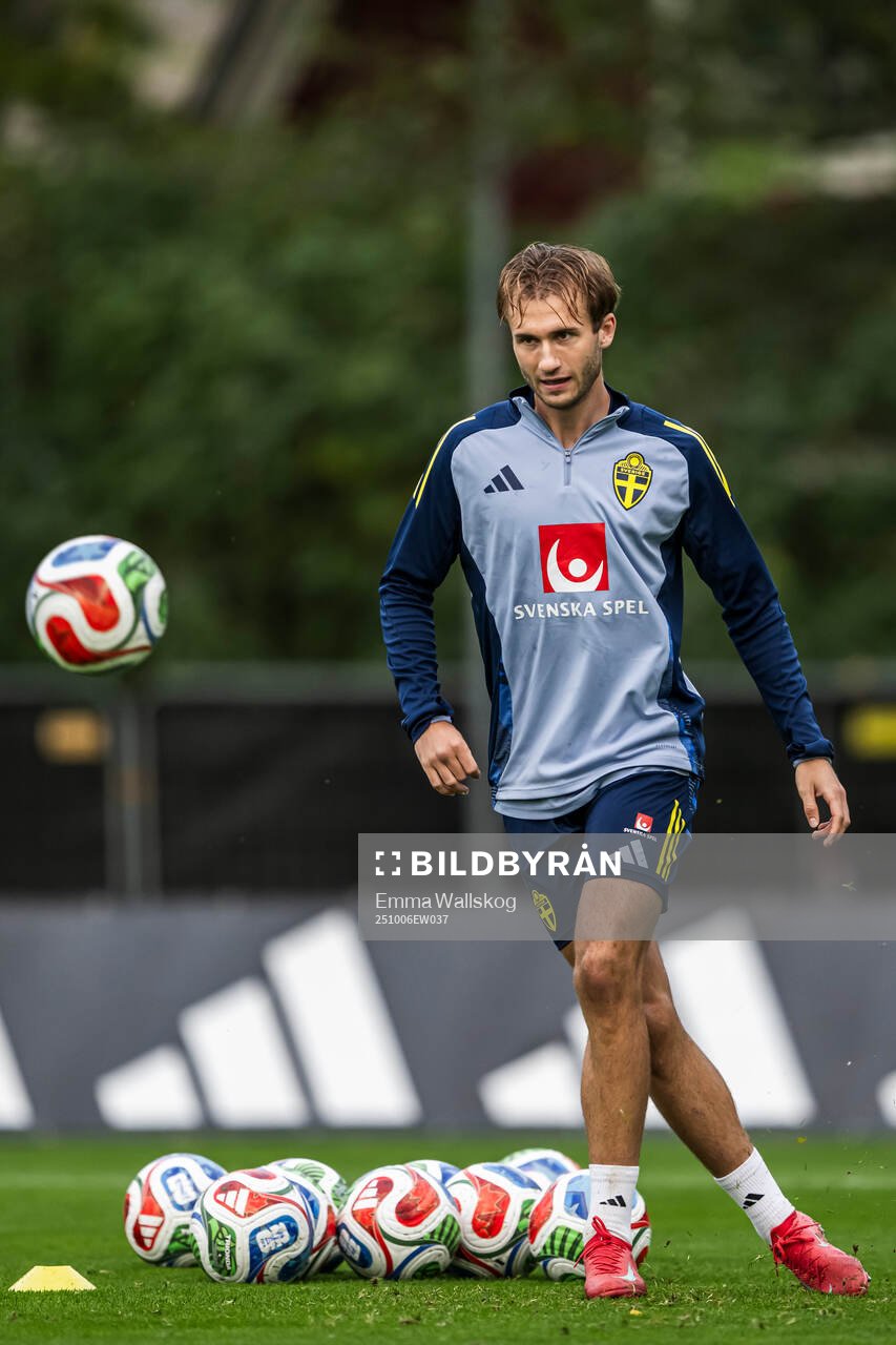 Benjamin Nygren of the Swedish national football team