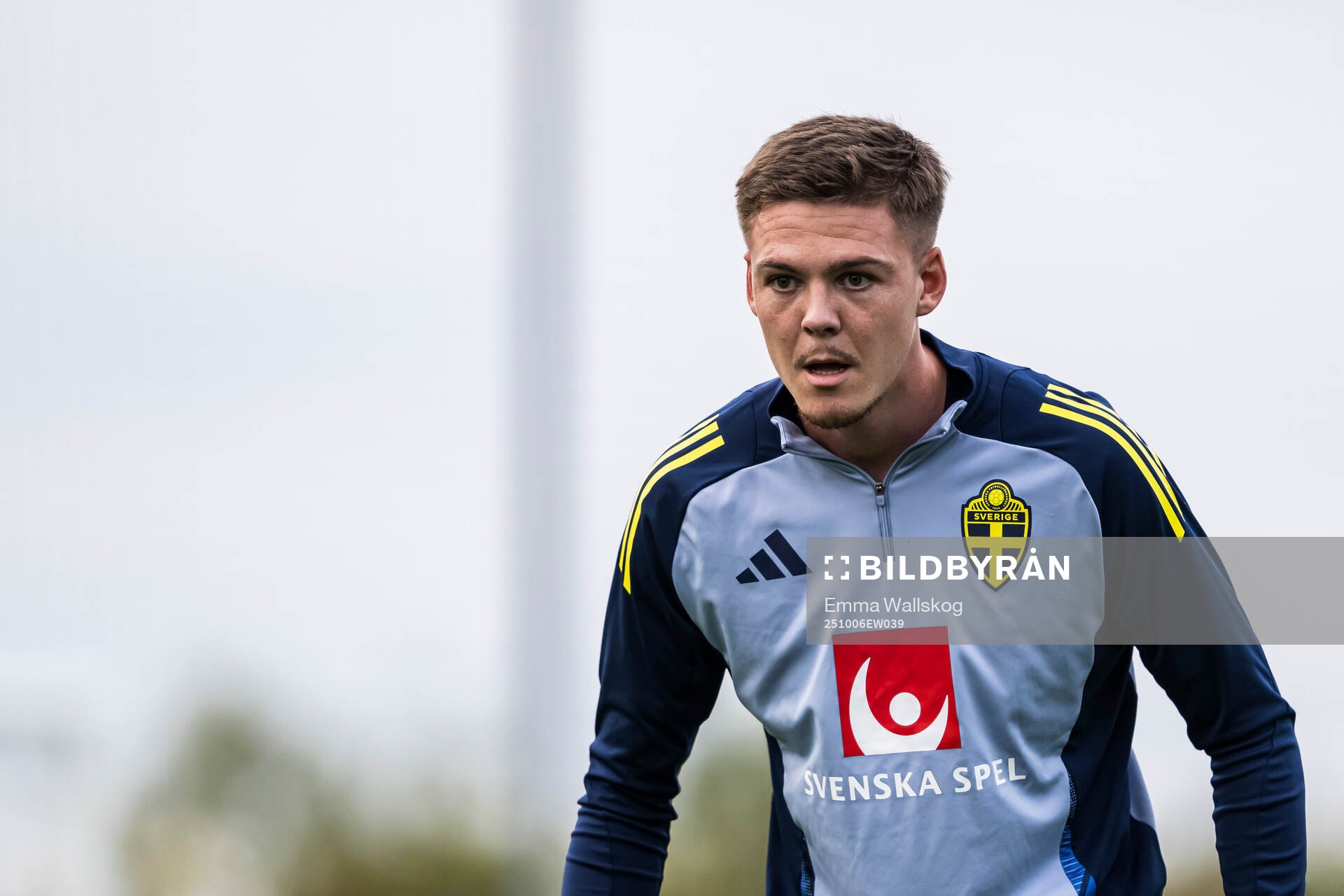 Emil Holm of the Swedish national football team