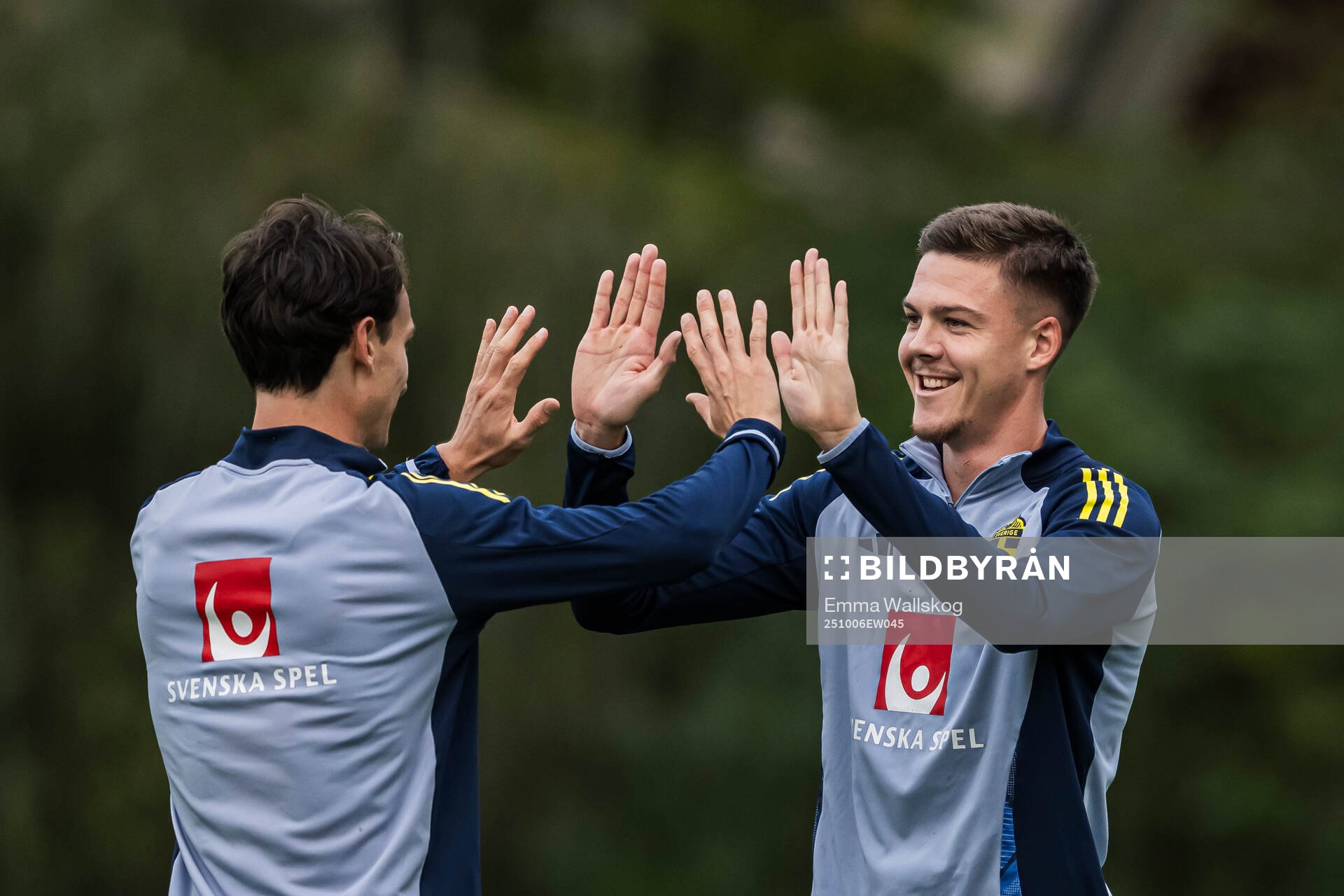 Hjalmar Ekdal and Emil Holm of the Swedish national