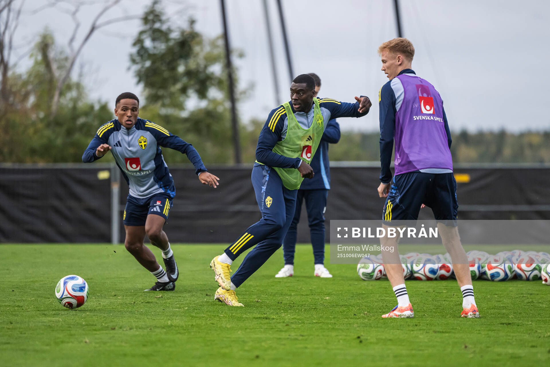 Niclas Eliasson, Ken Sema and Hugo Larsson of the Swedish
