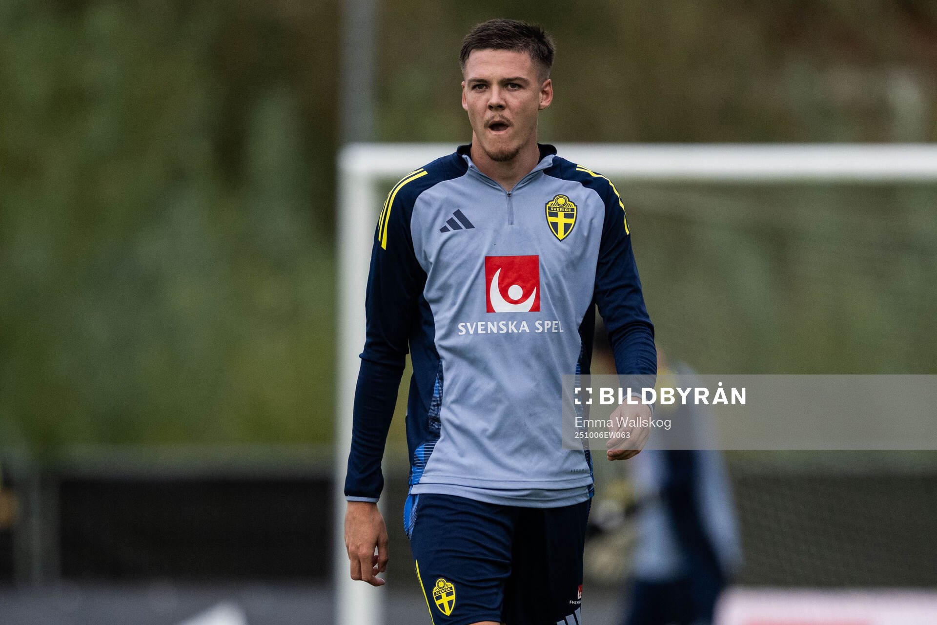 Emil Holm of the Swedish national football team