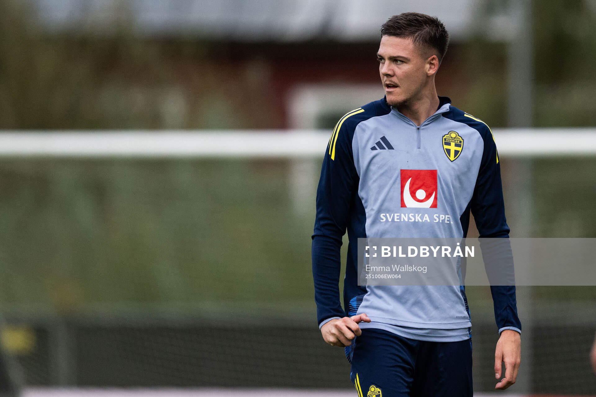 Emil Holm of the Swedish national football team
