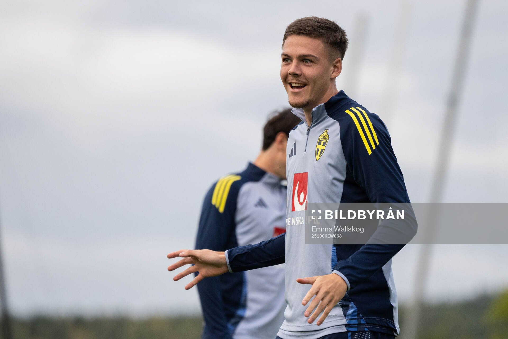 Emil Holm of the Swedish national football team