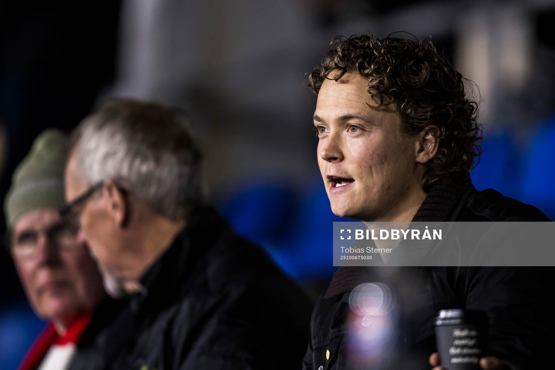 Sirius Herman Sjögrell på läktaren