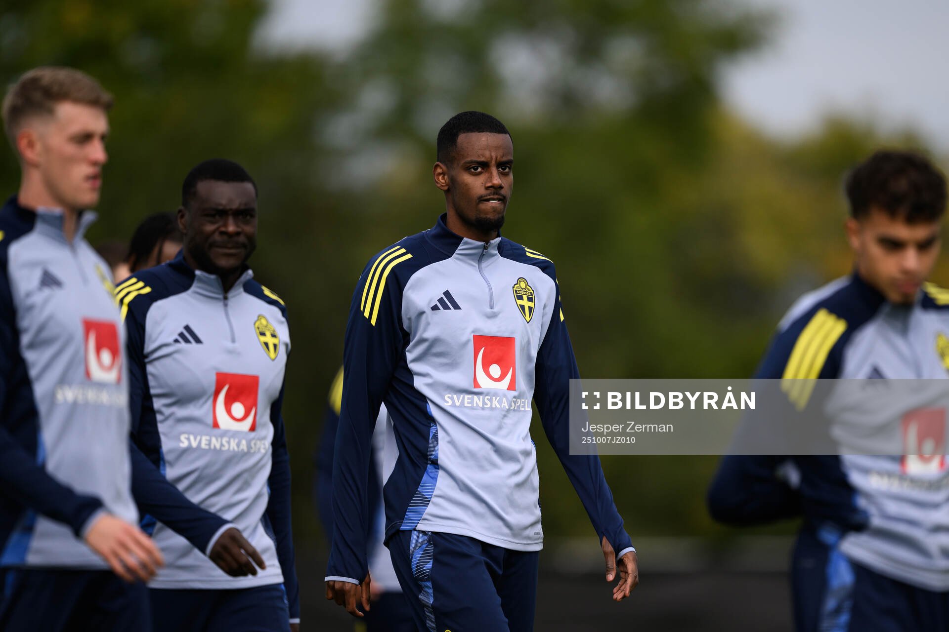 Alexander Isak of the Swedish men's national football team
