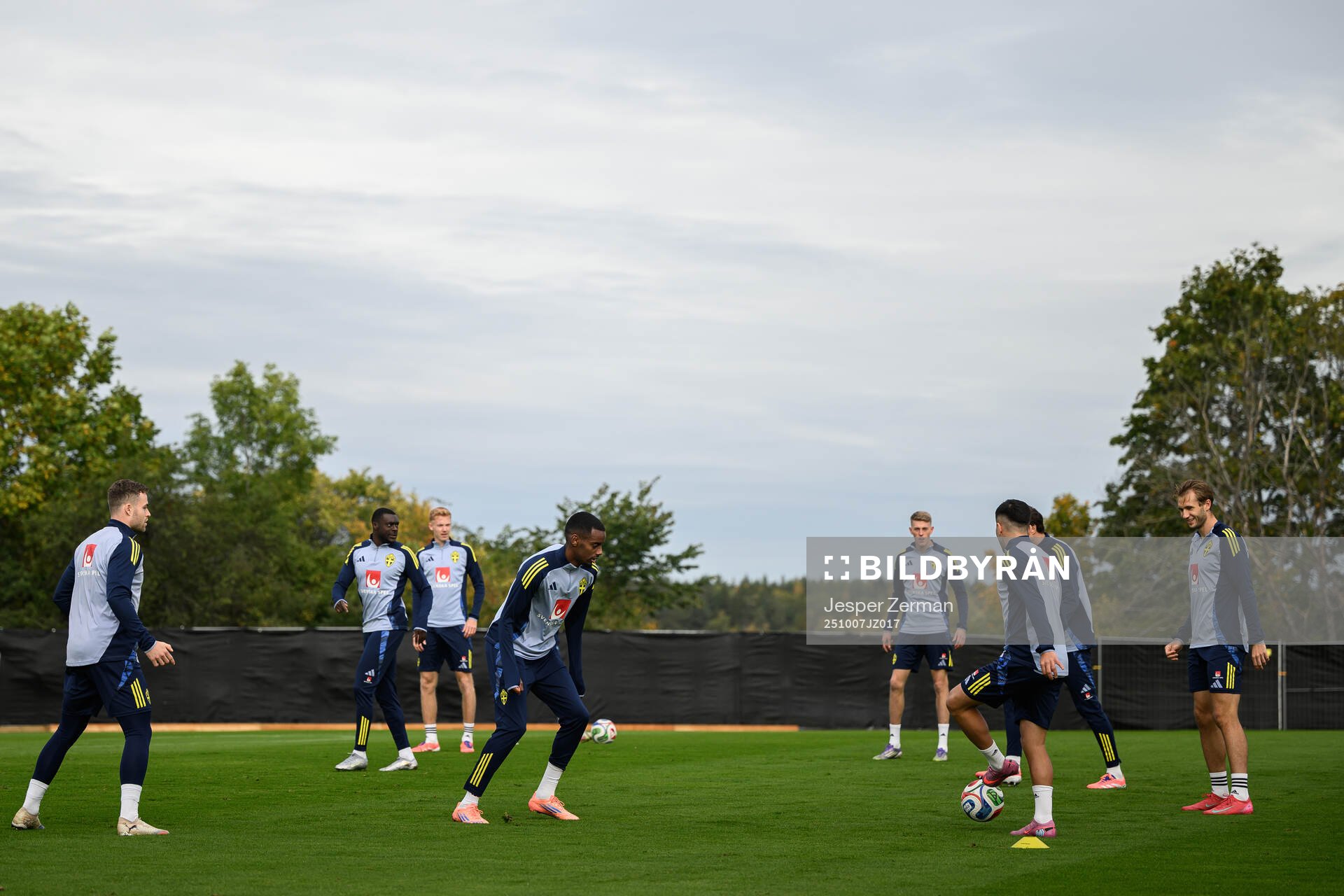 Gabriel Gudmundsson, Alexander Isak and Roony Bardghji of