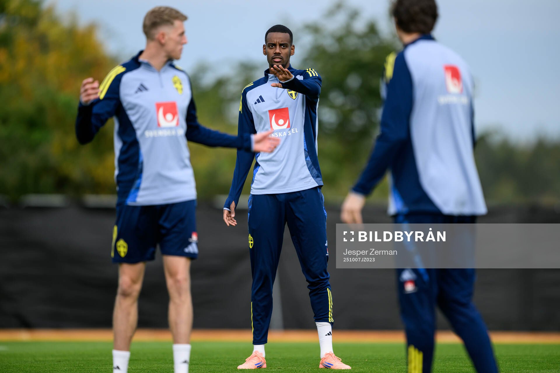 Alexander Isak of the Swedish men's national football team