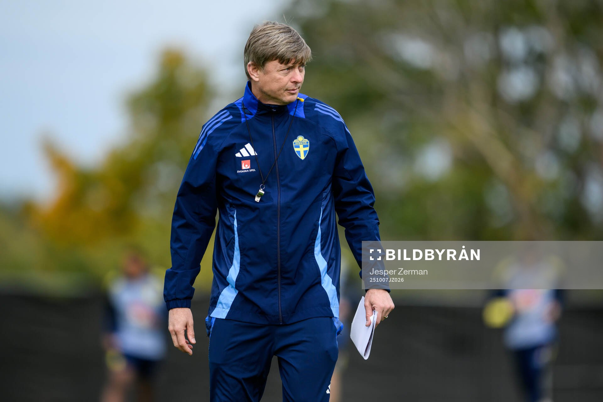 Head coach Jon Dahl Tomasson of the Swedish men's national