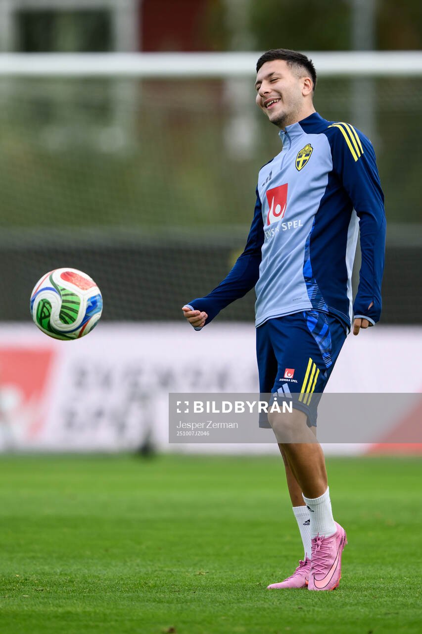 Roony Bardghji of the Swedish men's national football team