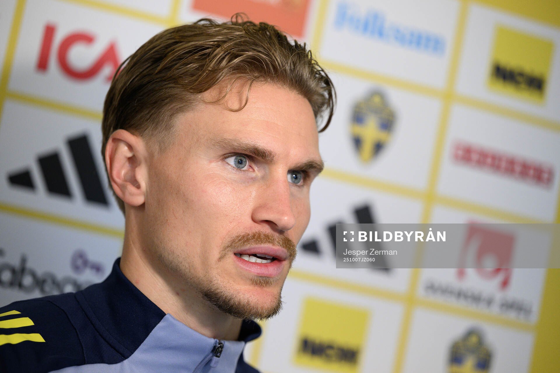 Carl Starfelt of the Swedish men's national football team