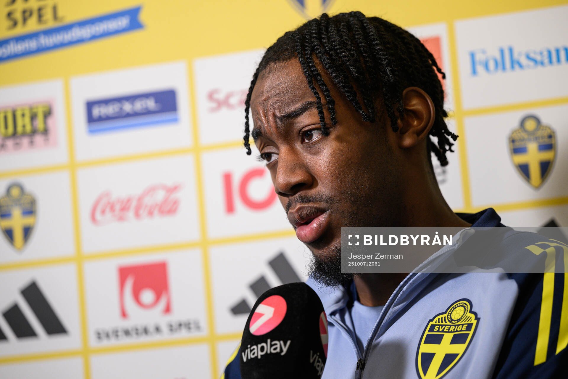 Anthony Elanga of the Swedish men's national football team
