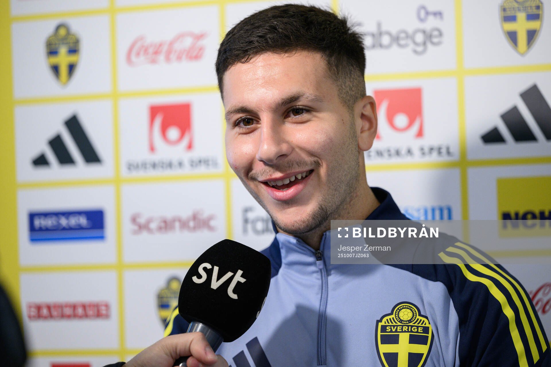 Roony Bardghji of the Swedish men's national football team